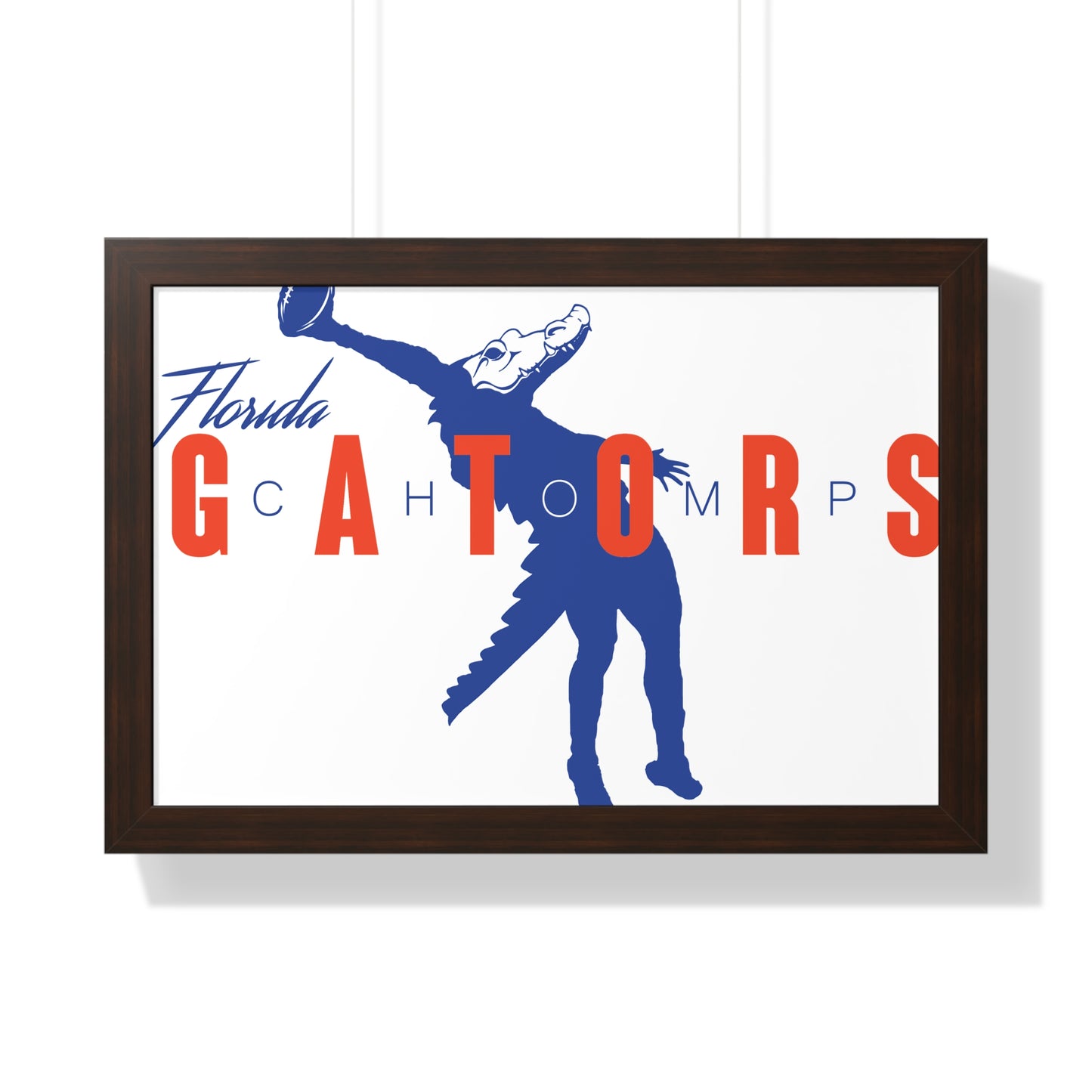 ChompMan Football (V1) Framed Horizontal Poster