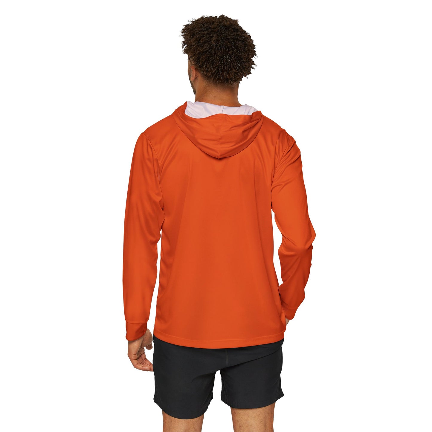 Swamp Baseball (Orange) Men's Sports Warmup Hoodie (AOP)