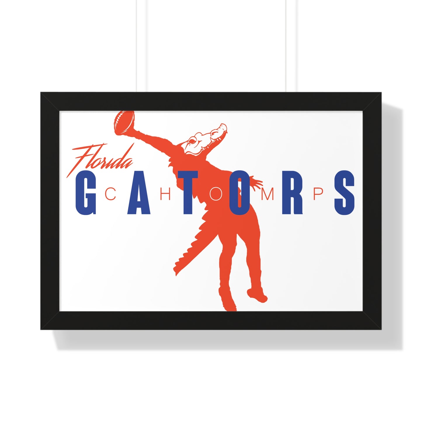 ChompMan Football (V2) Framed Horizontal Poster