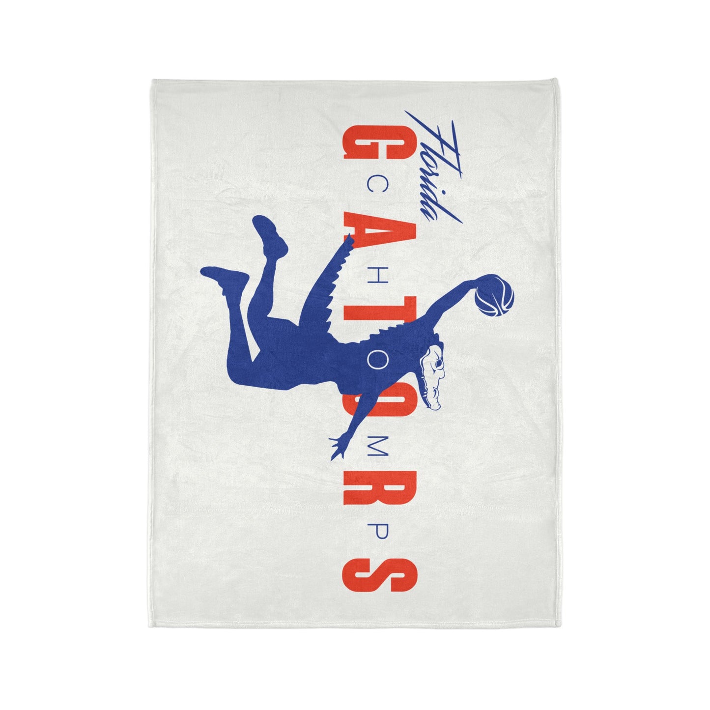 ChompMan Basketball (V1 / White) Soft Polyester Blanket ChompMan_V1