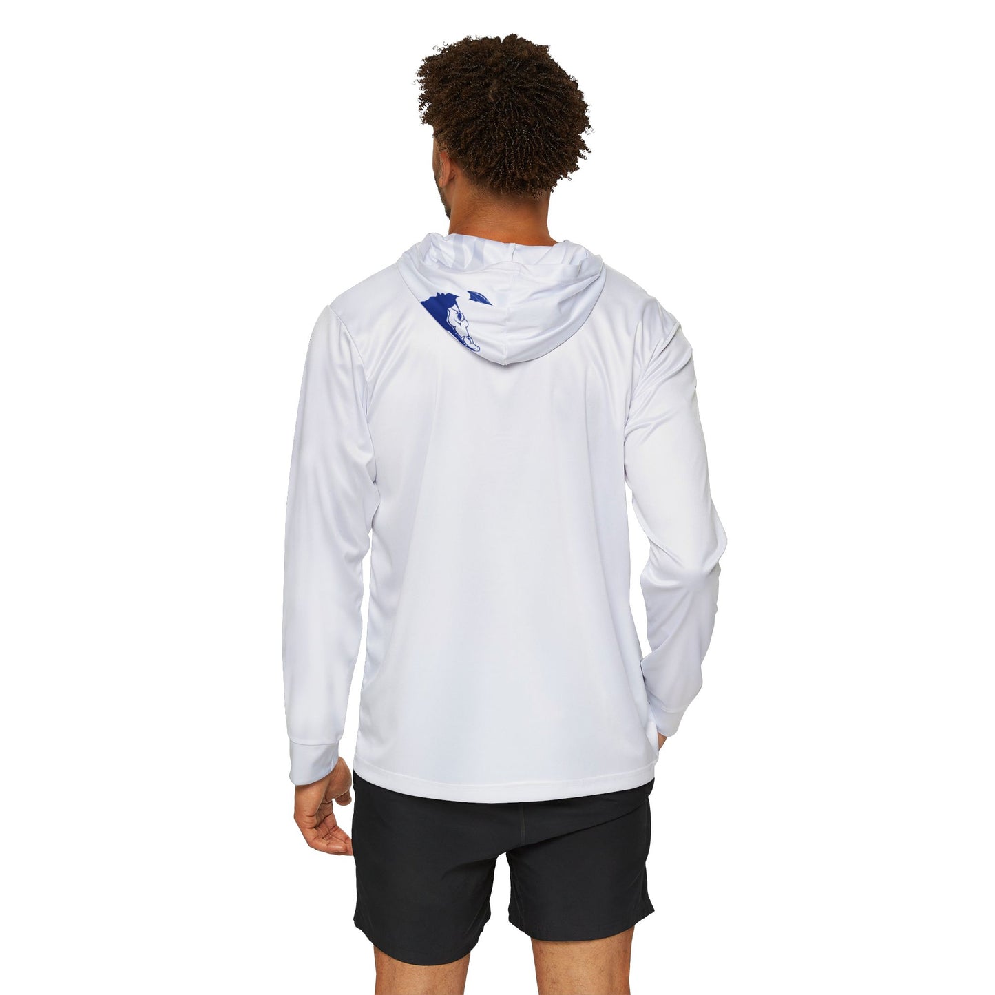 ChompMan Football (V1 / White) Men's Sports Warmup Hoodie (AOP)