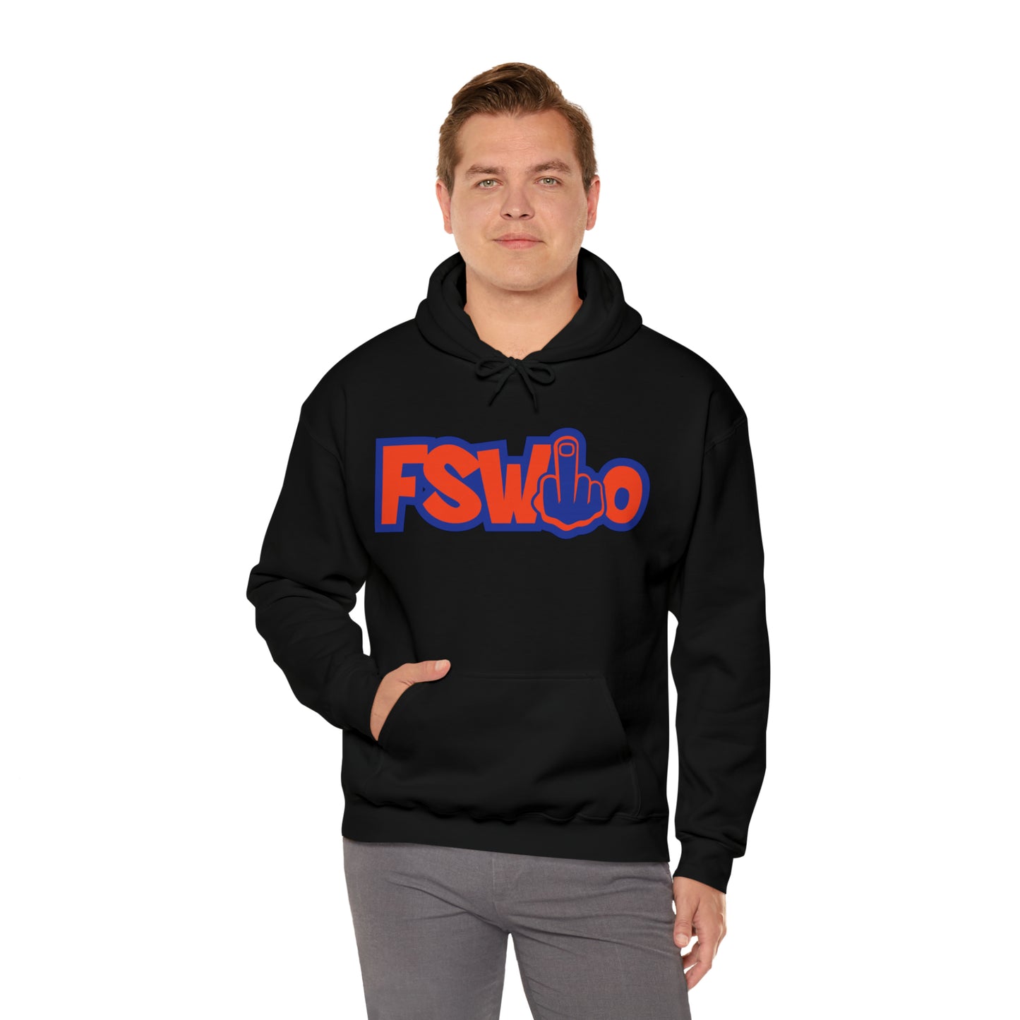 Unisex Heavy Blend™ Hooded Sweatshirt FSWho w/Blue Finger