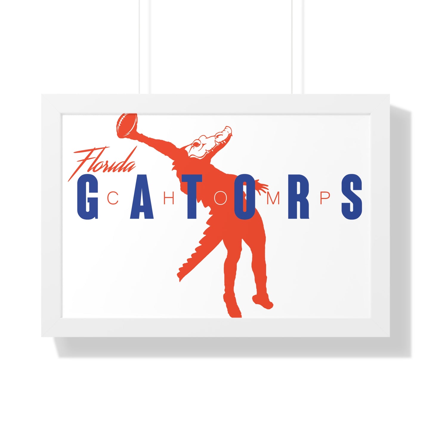 ChompMan Football (V2) Framed Horizontal Poster