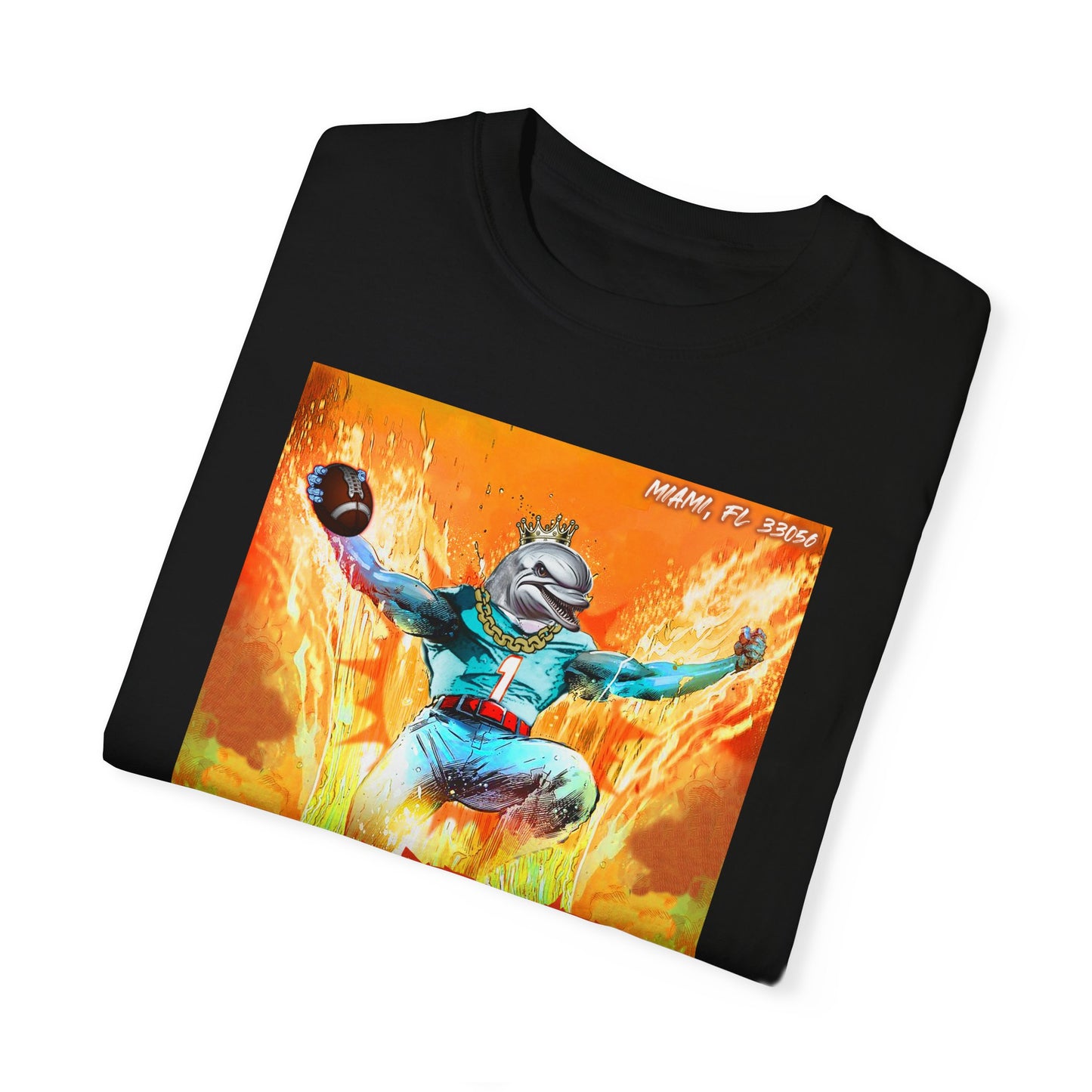 Phins Up (V1) Unisex Garment-Dyed T-shirt