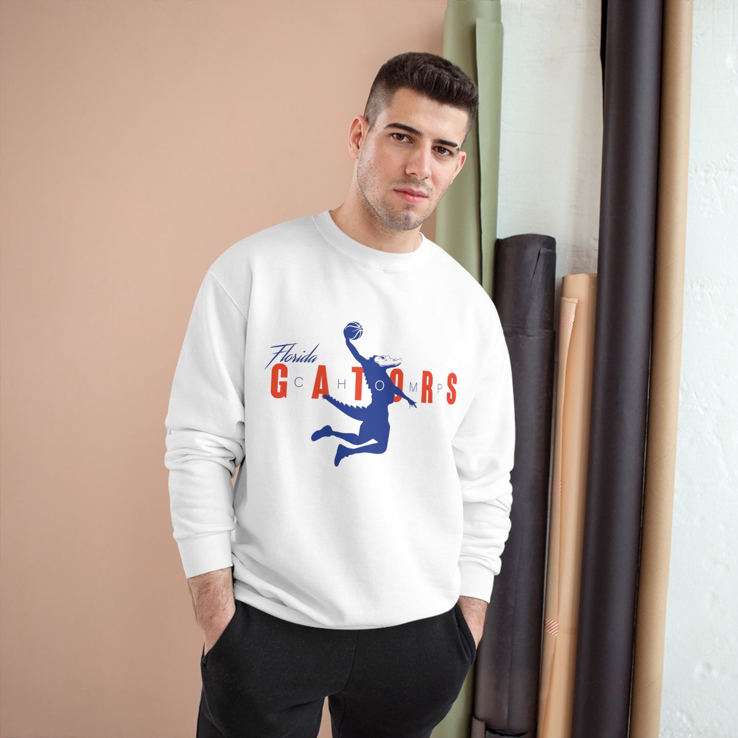 ChompMan Basketball (V1 / Grey) Champion Sweatshirt
