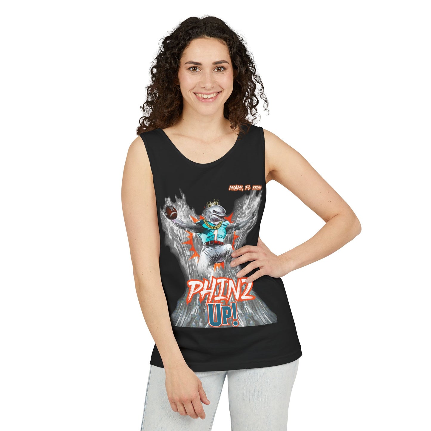 Phinz Up (V3) Unisex Garment-Dyed Tank Top
