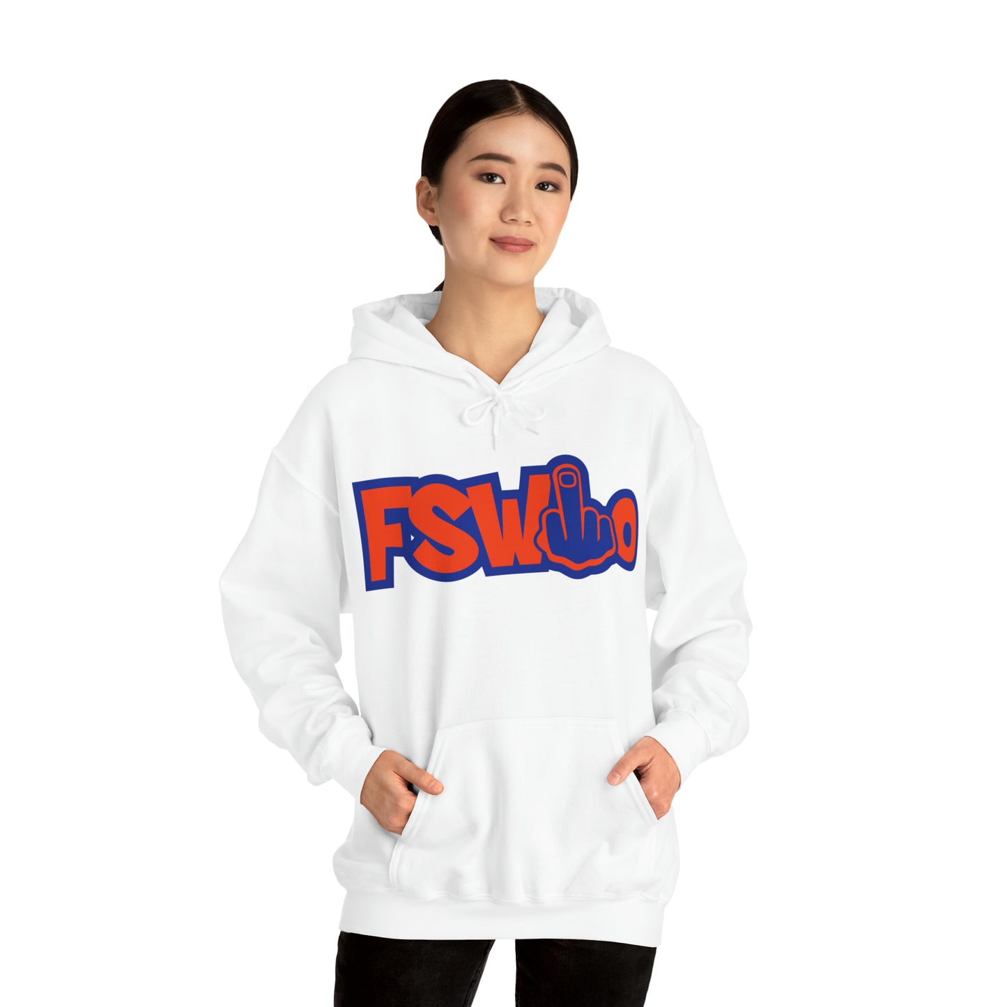 Unisex Heavy Blend™ Hooded Sweatshirt FSWho w/Blue Finger