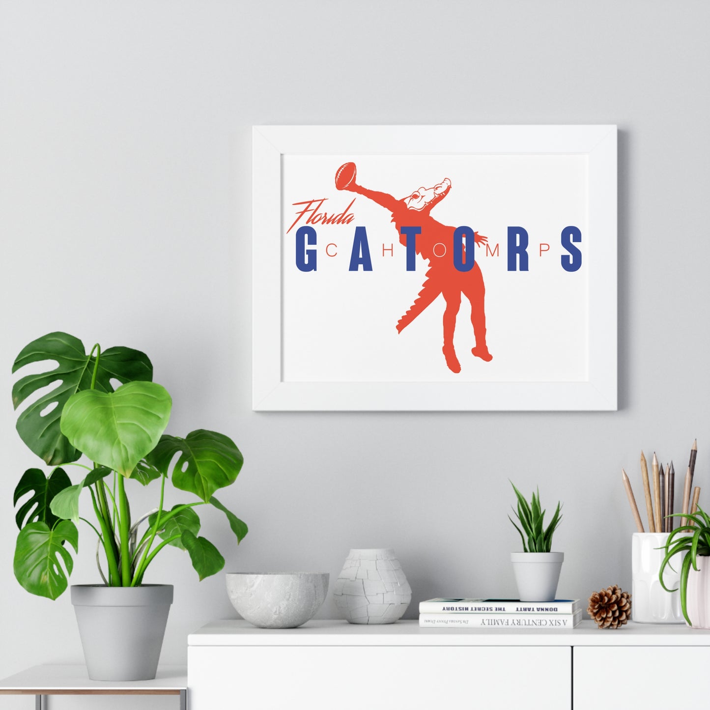 ChompMan Football (V2) Framed Horizontal Poster
