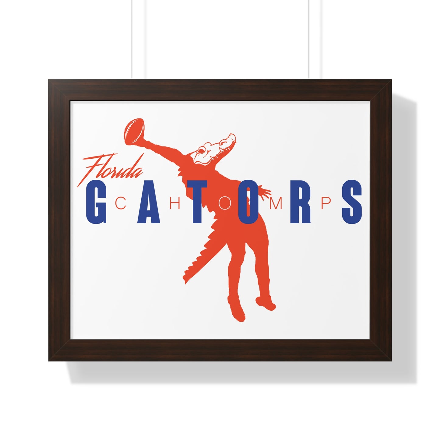 ChompMan Football (V2) Framed Horizontal Poster