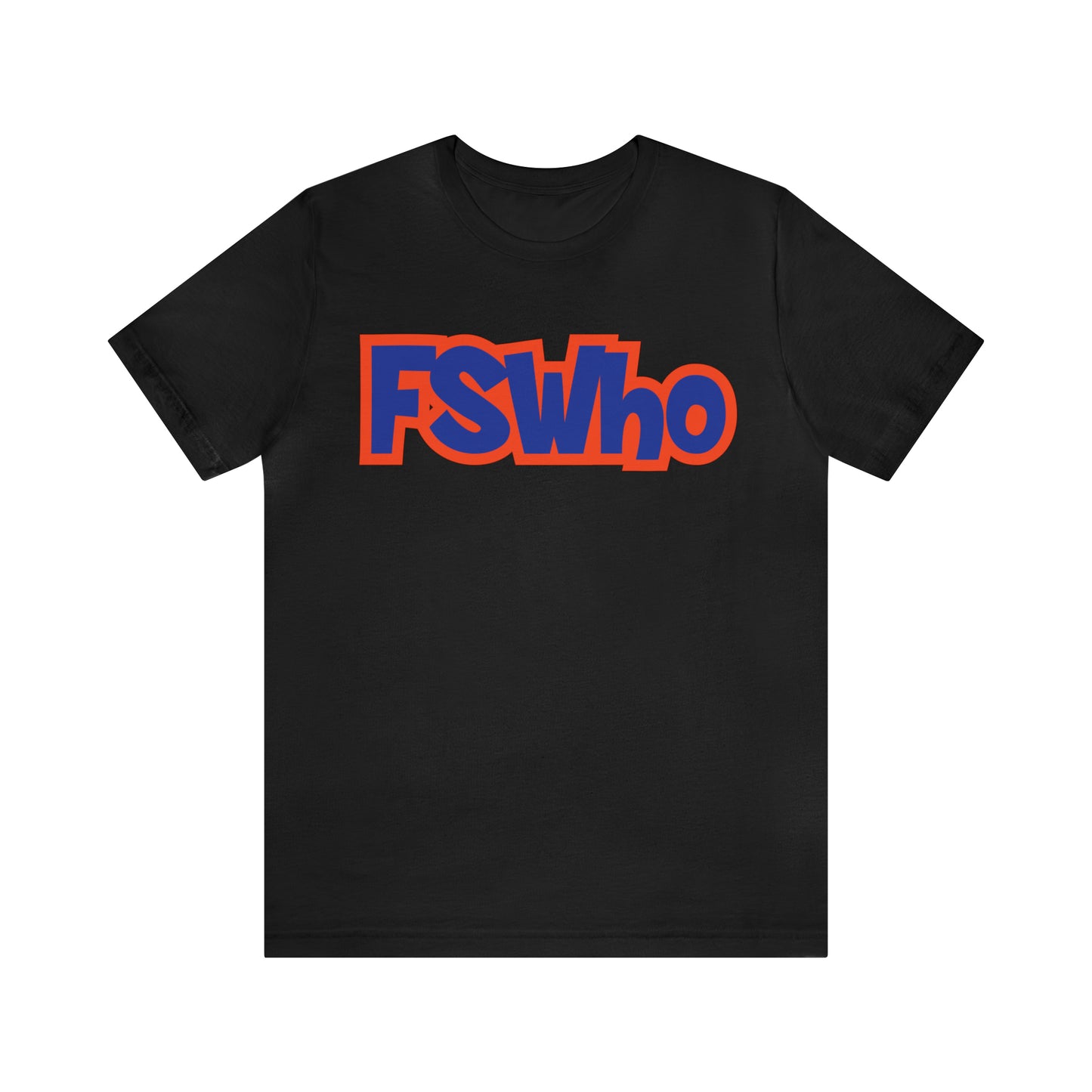 Unisex Jersey Short Sleeve Tee FSWho Blue Lettering