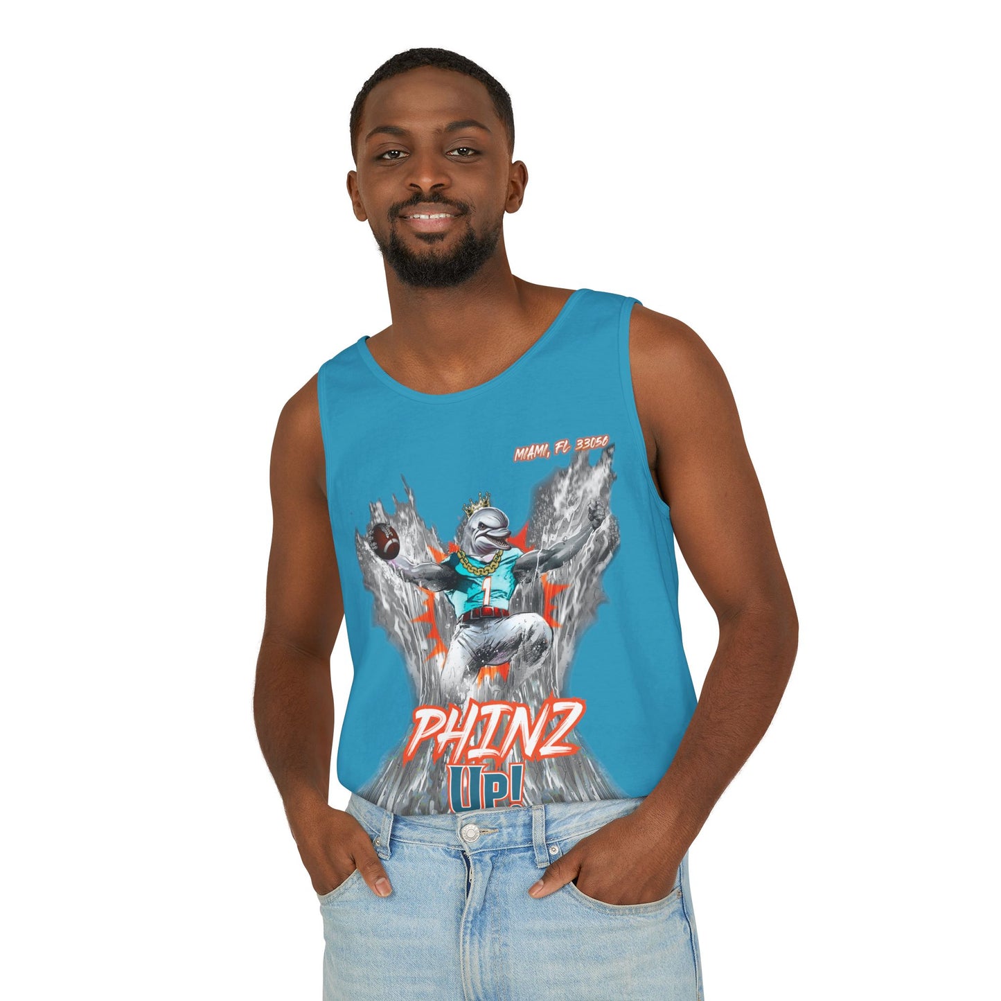 Phinz Up (V3) Unisex Garment-Dyed Tank Top