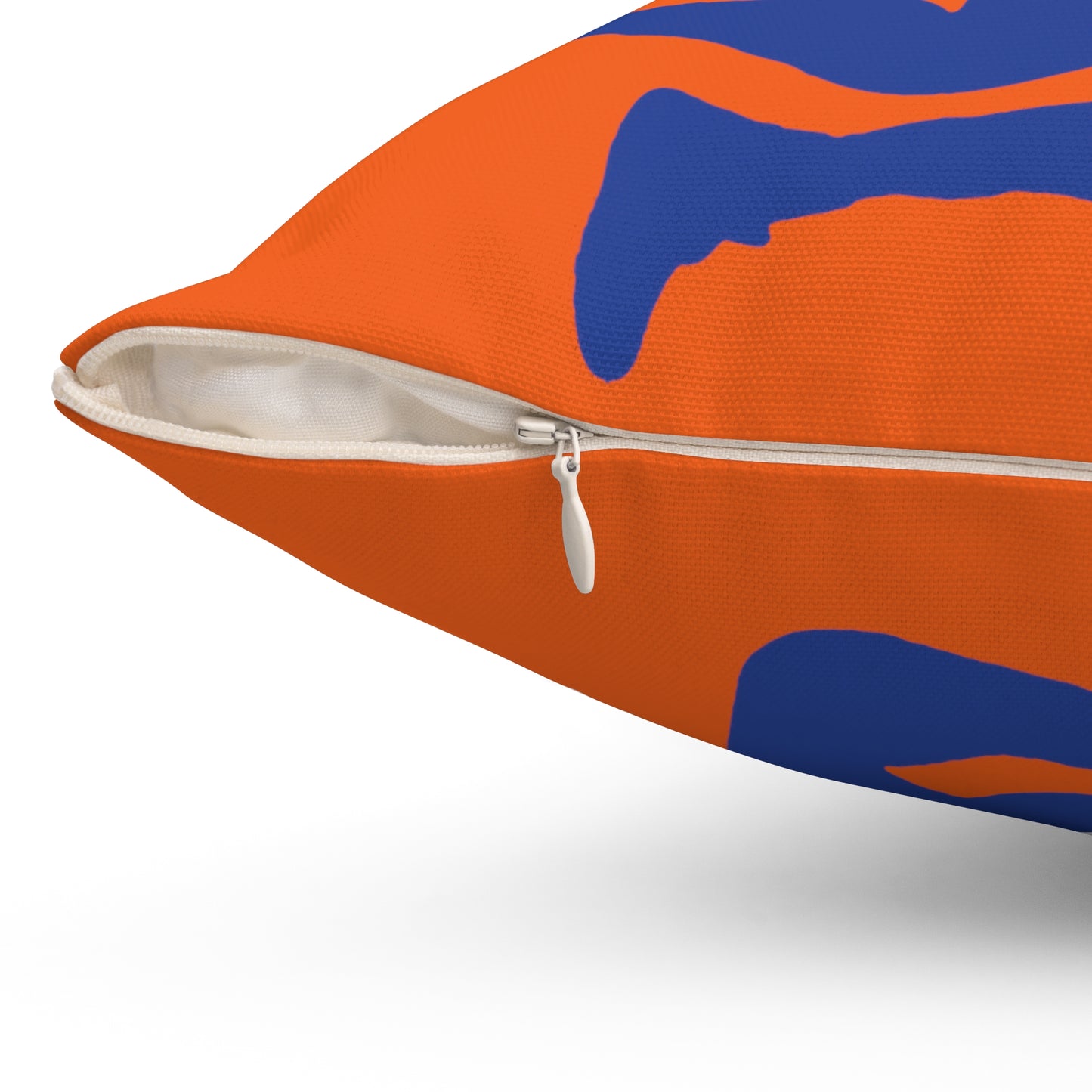 ChompMan Basketball (V5 / Orange) Spun Polyester Square Pillow