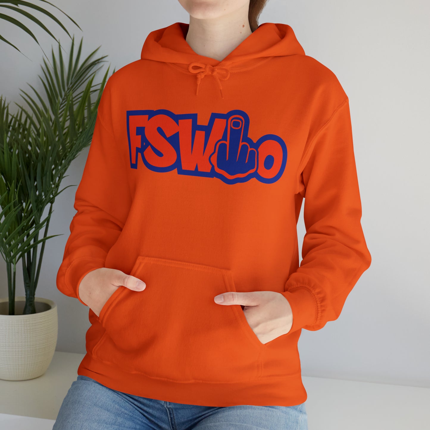 Unisex Heavy Blend™ Hooded Sweatshirt FSWho w/Blue Finger