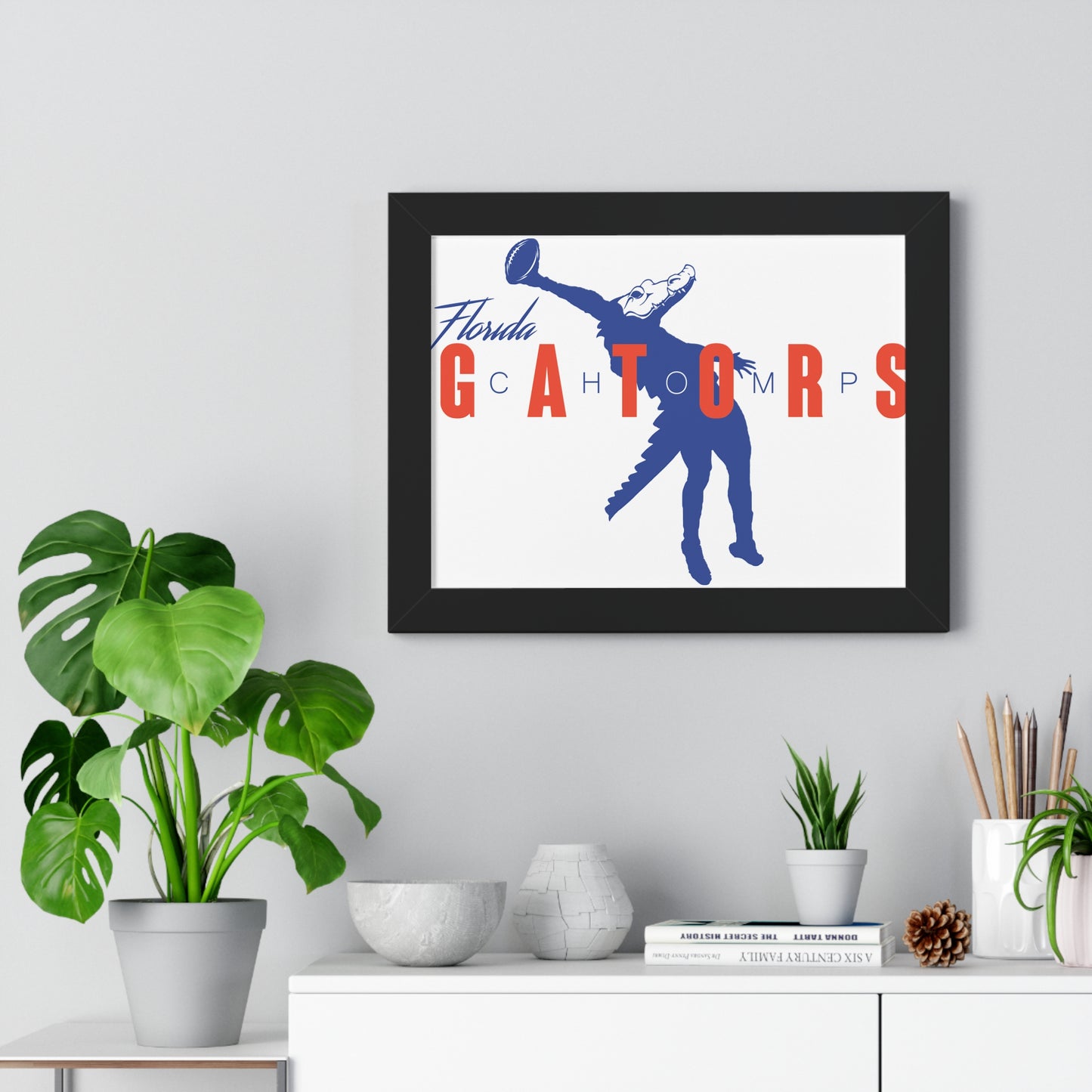ChompMan Football (V1) Framed Horizontal Poster