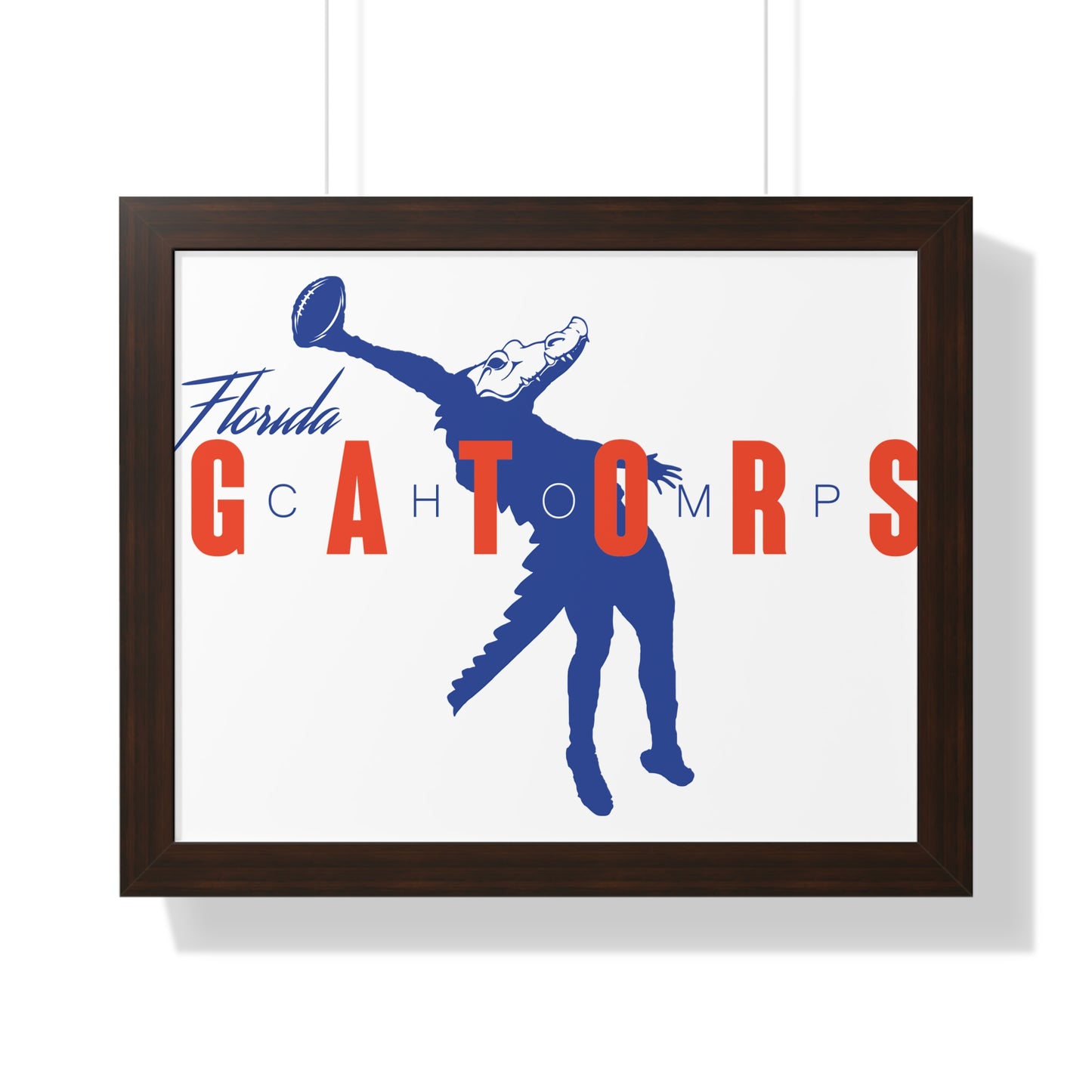 ChompMan Football (V1) Framed Horizontal Poster