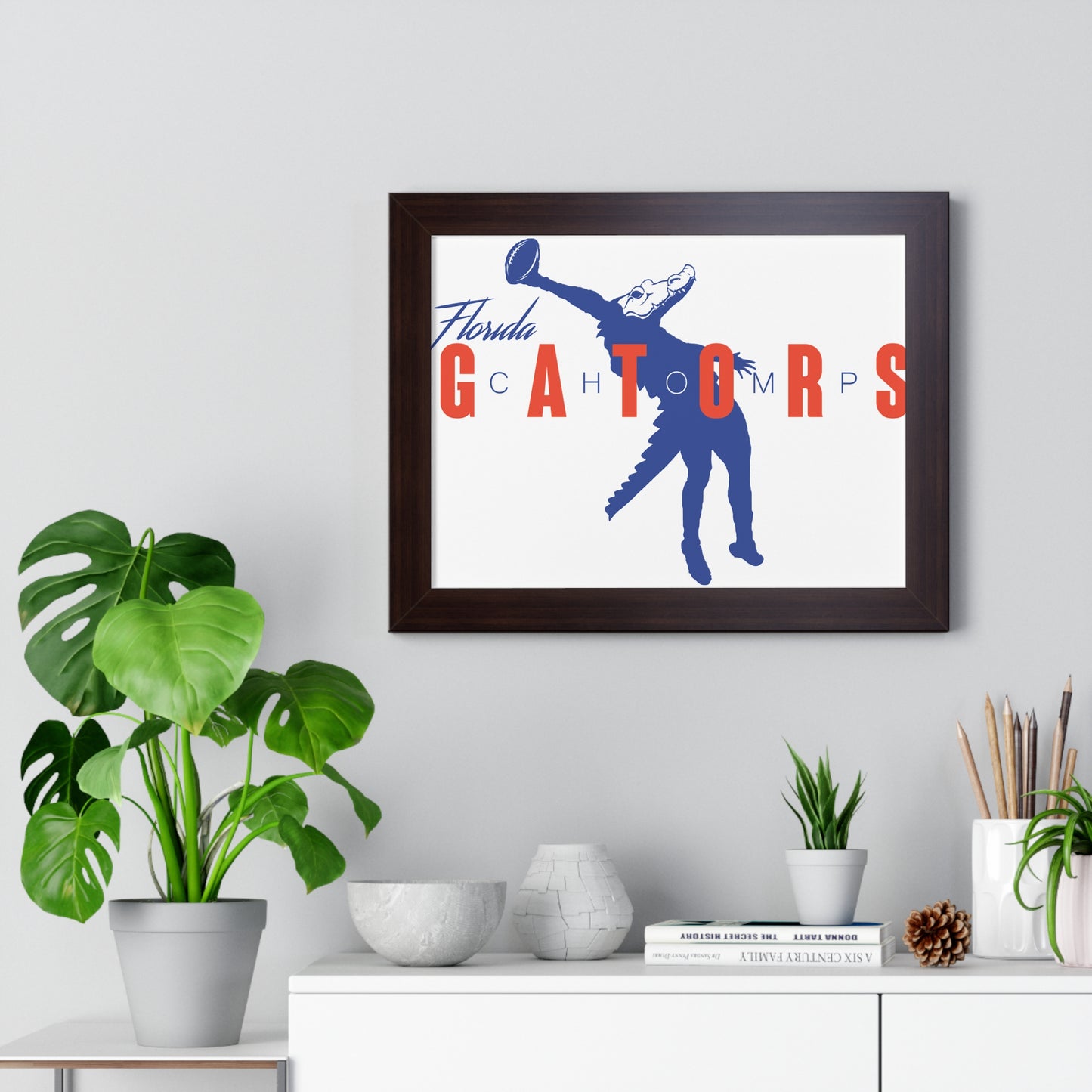 ChompMan Football (V1) Framed Horizontal Poster