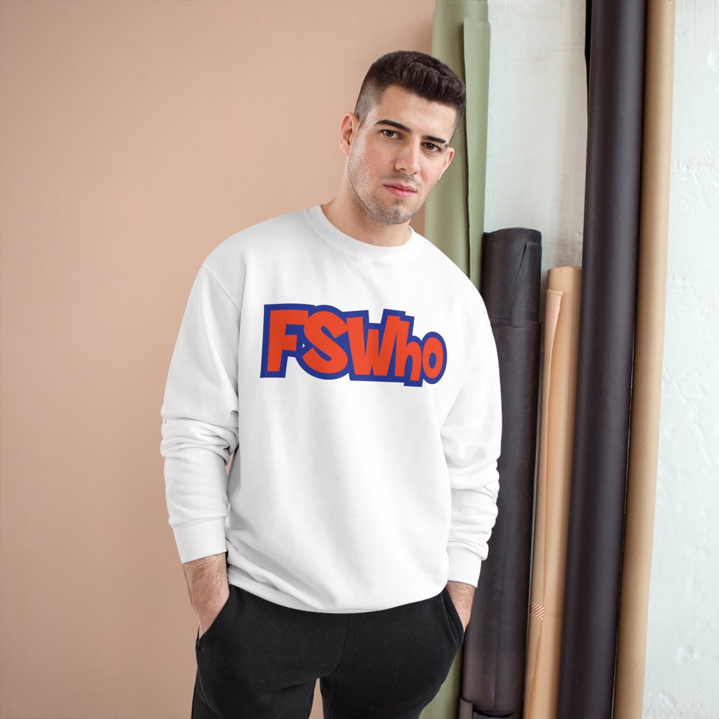 Champion Sweatshirt FSWho Orange Lettering