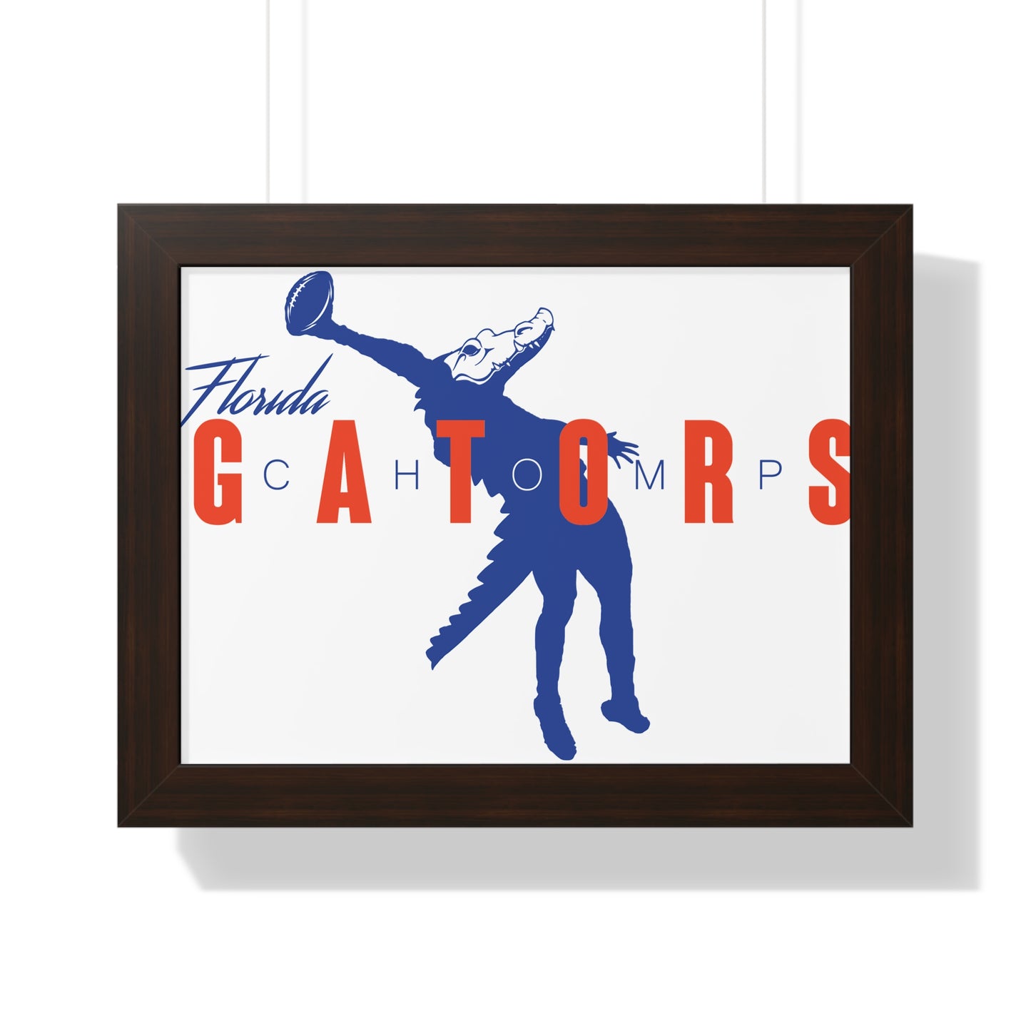ChompMan Football (V1) Framed Horizontal Poster