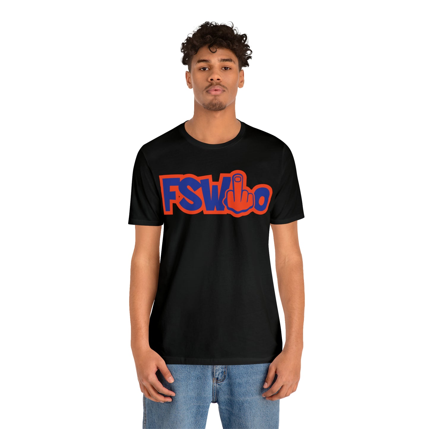 Unisex Jersey Short Sleeve Tee FSWho w/ Orange Finger