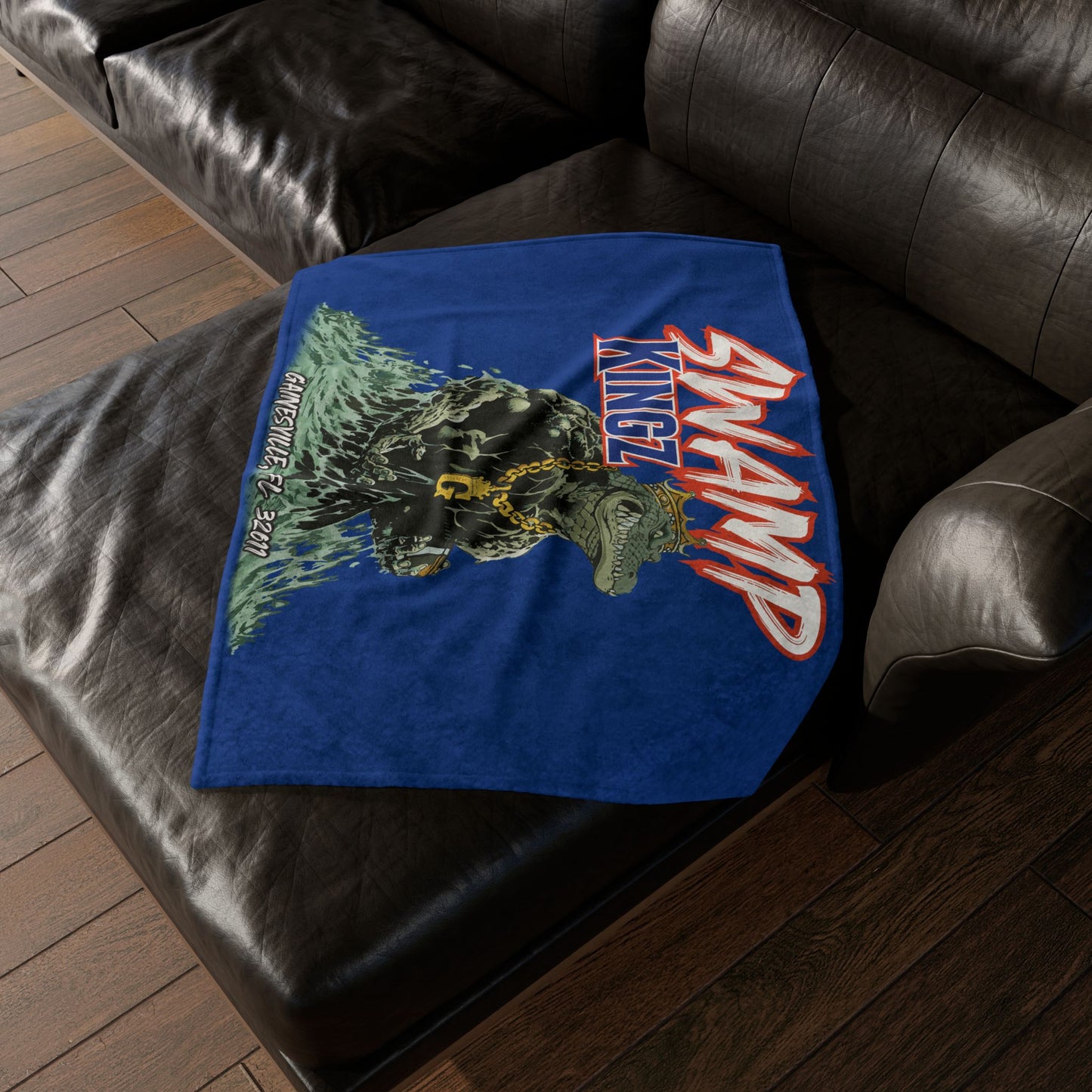 Swamp Kingz (V1) Soft Polyester Blanket