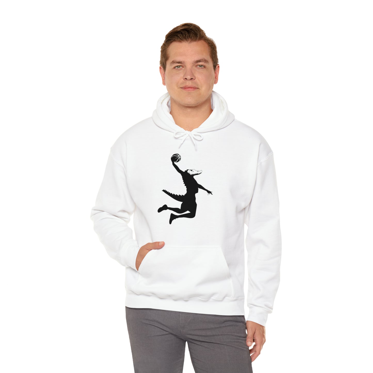 Unisex Heavy Blend™ Hooded Sweatshirt ChompMan (Black)