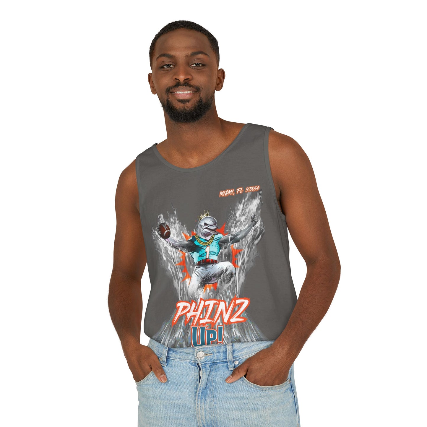 Phinz Up (V3) Unisex Garment-Dyed Tank Top