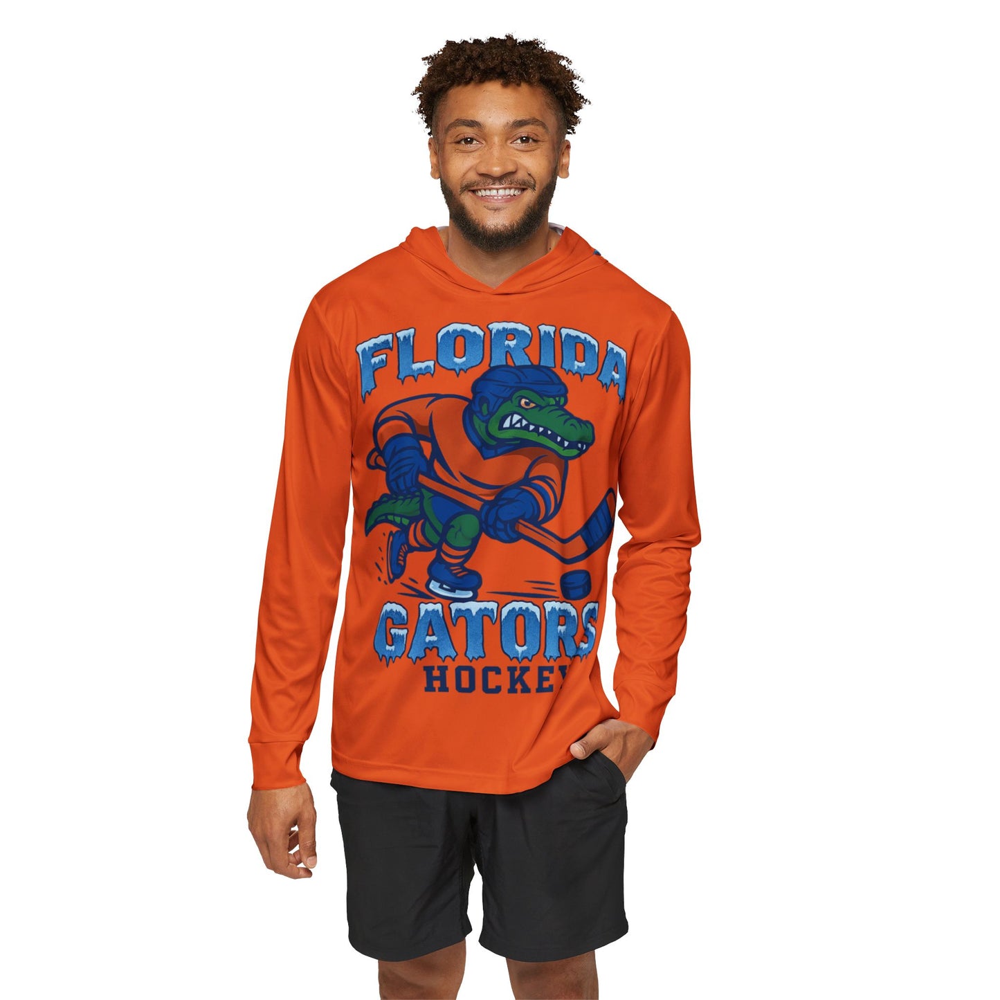 Florida Gators Hockey Men's Sports Warmup Hoodie, Team Spirit Gear, Athletic Apparel, Casual Sportswear, Gift for Fans, Sporty Hoodie