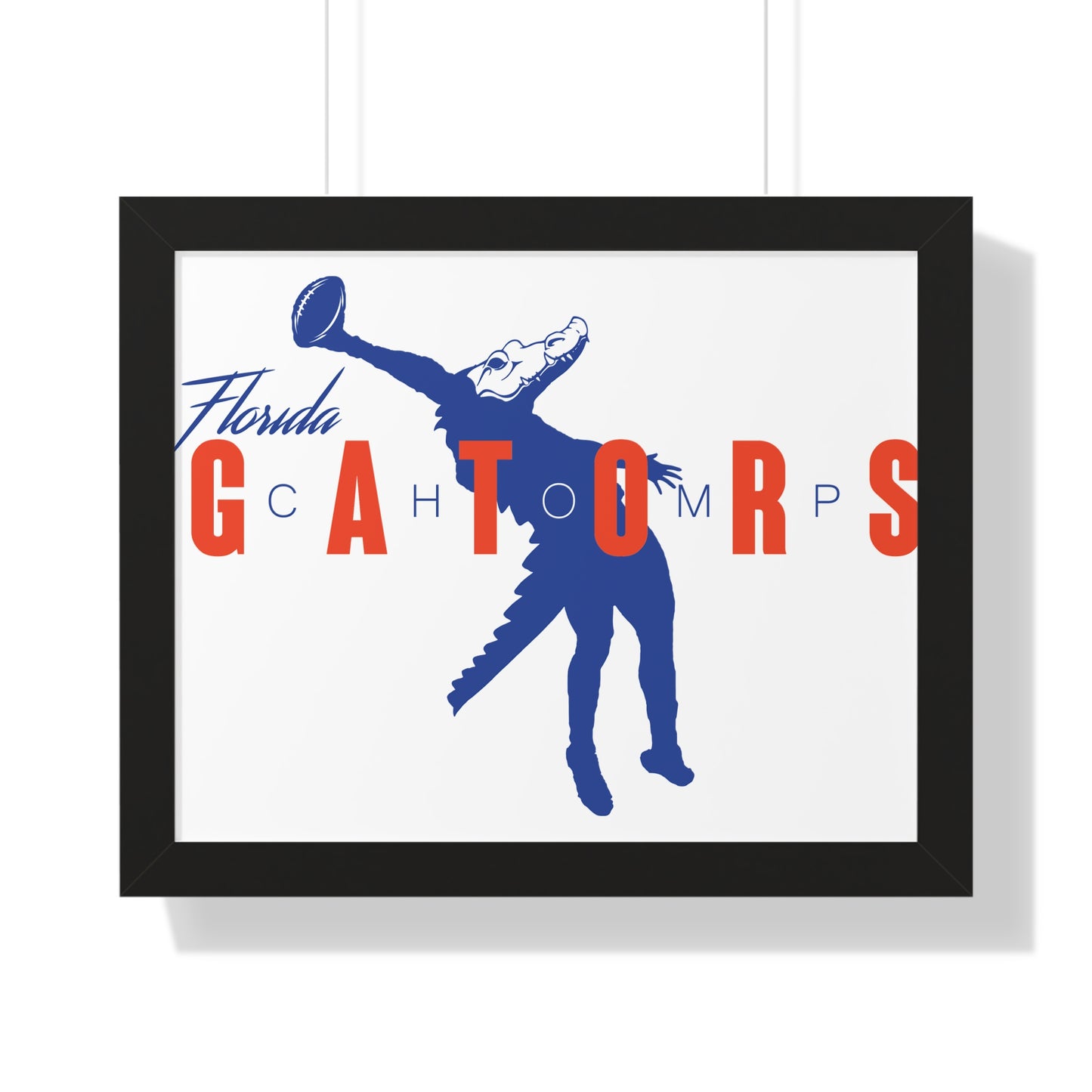 ChompMan Football (V1) Framed Horizontal Poster