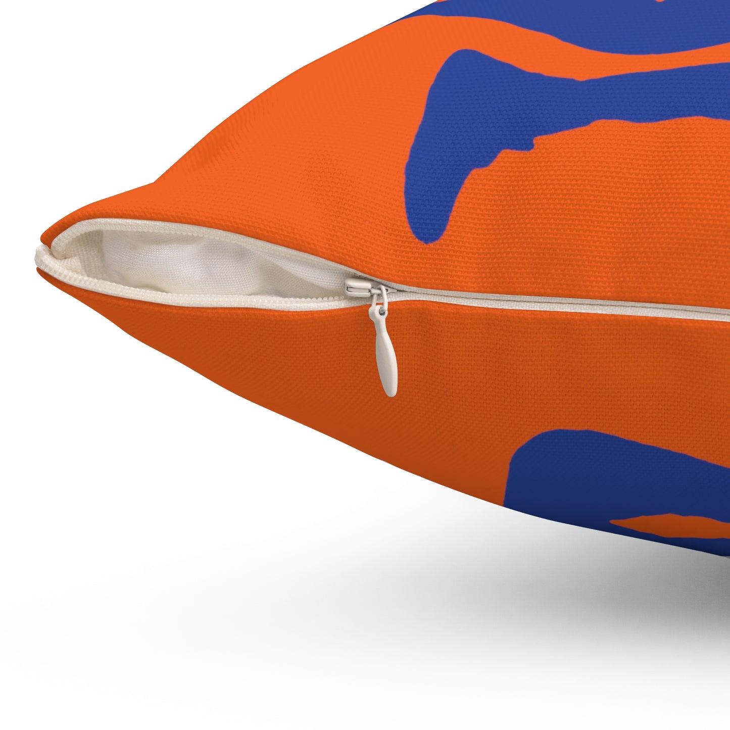 ChompMan Basketball (V5 / Orange) Spun Polyester Square Pillow