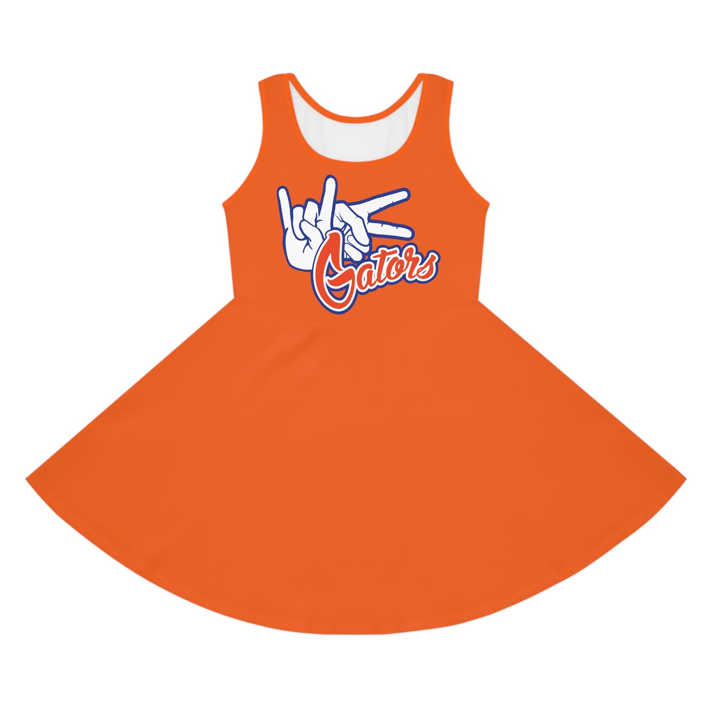 UF Gators (V3) Girls' Sleeveless Sundress (AOP)