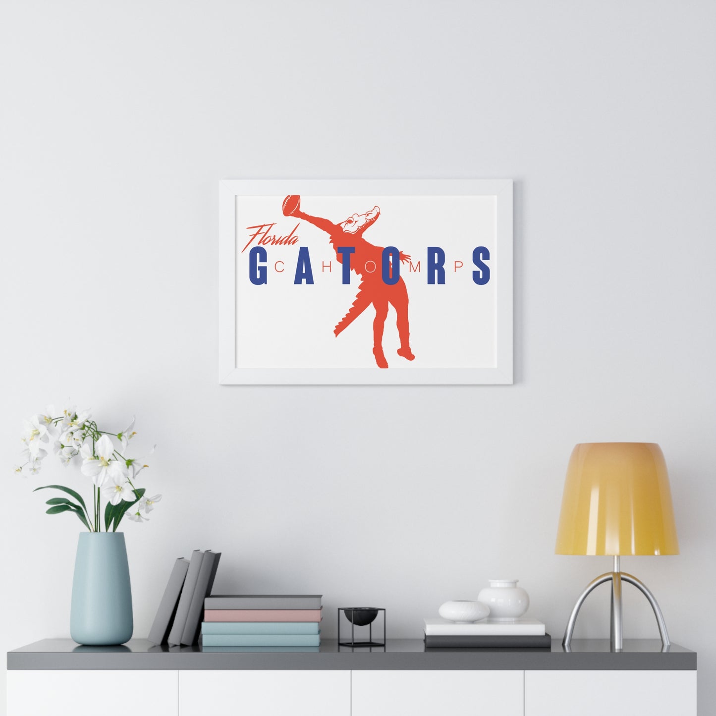 ChompMan Football (V2) Framed Horizontal Poster