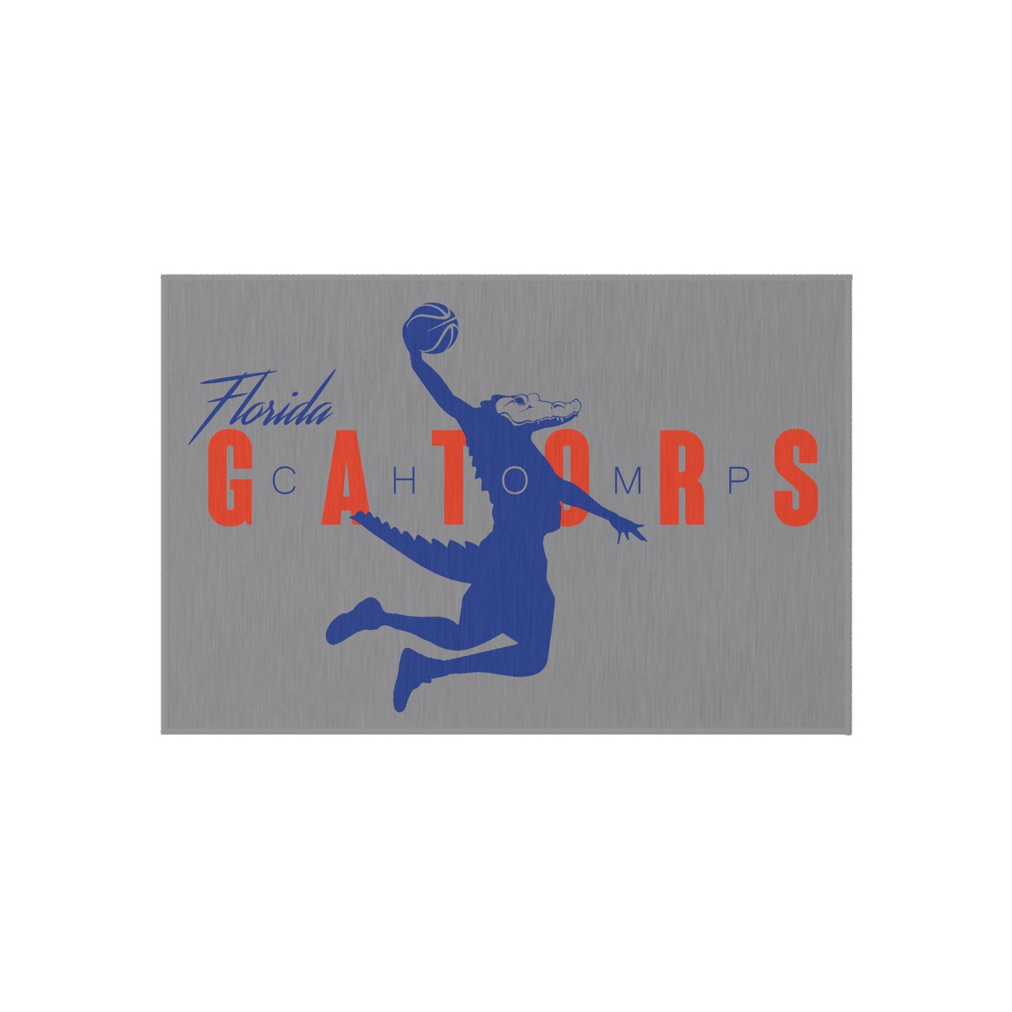 ChompMan Basketball (V1 / Grey) Outdoor Rug