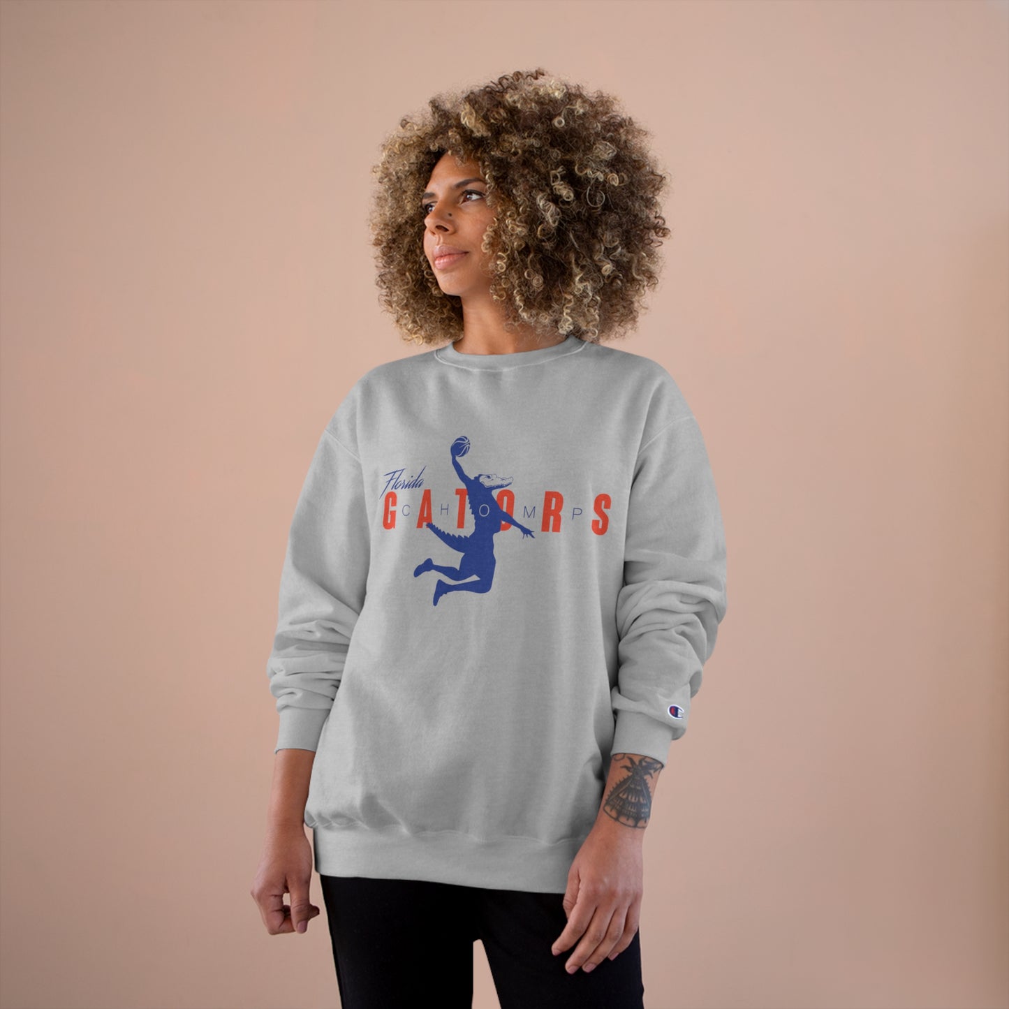ChompMan Basketball (V1 / Grey) Champion Sweatshirt
