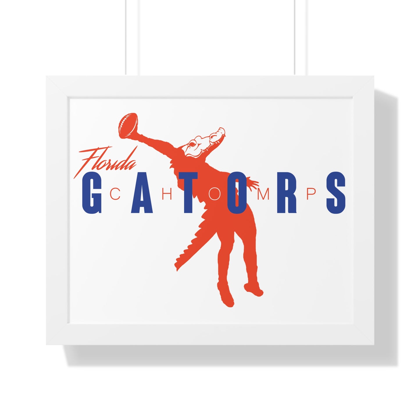 ChompMan Football (V2) Framed Horizontal Poster