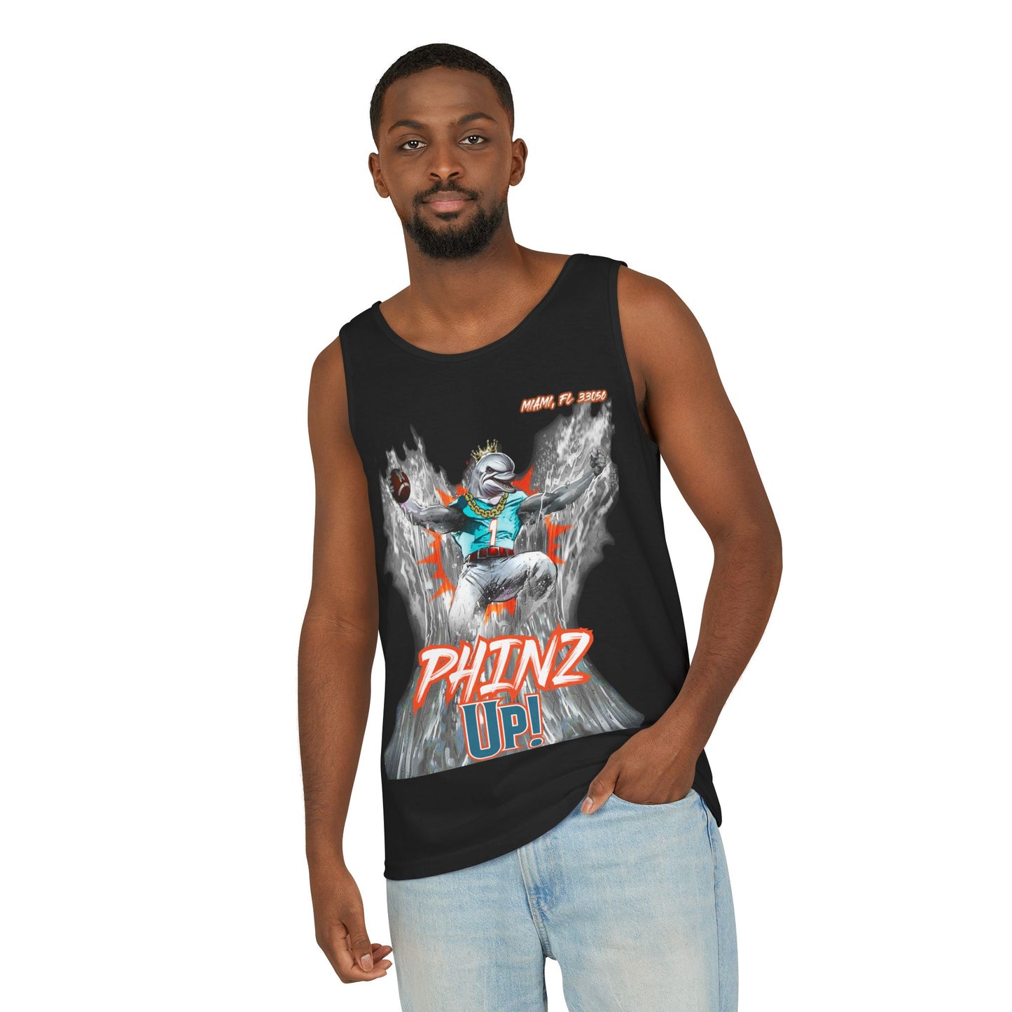 Phinz Up (V3) Unisex Garment-Dyed Tank Top