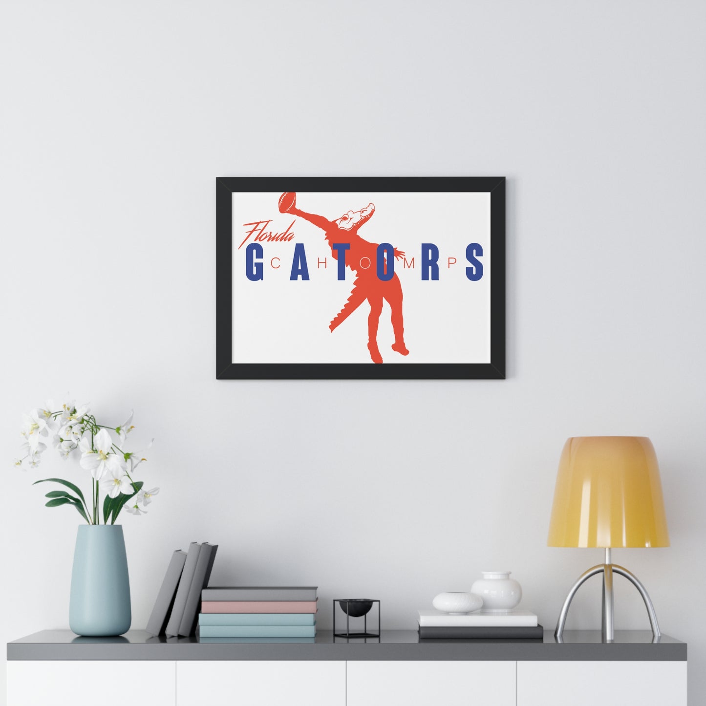 ChompMan Football (V2) Framed Horizontal Poster