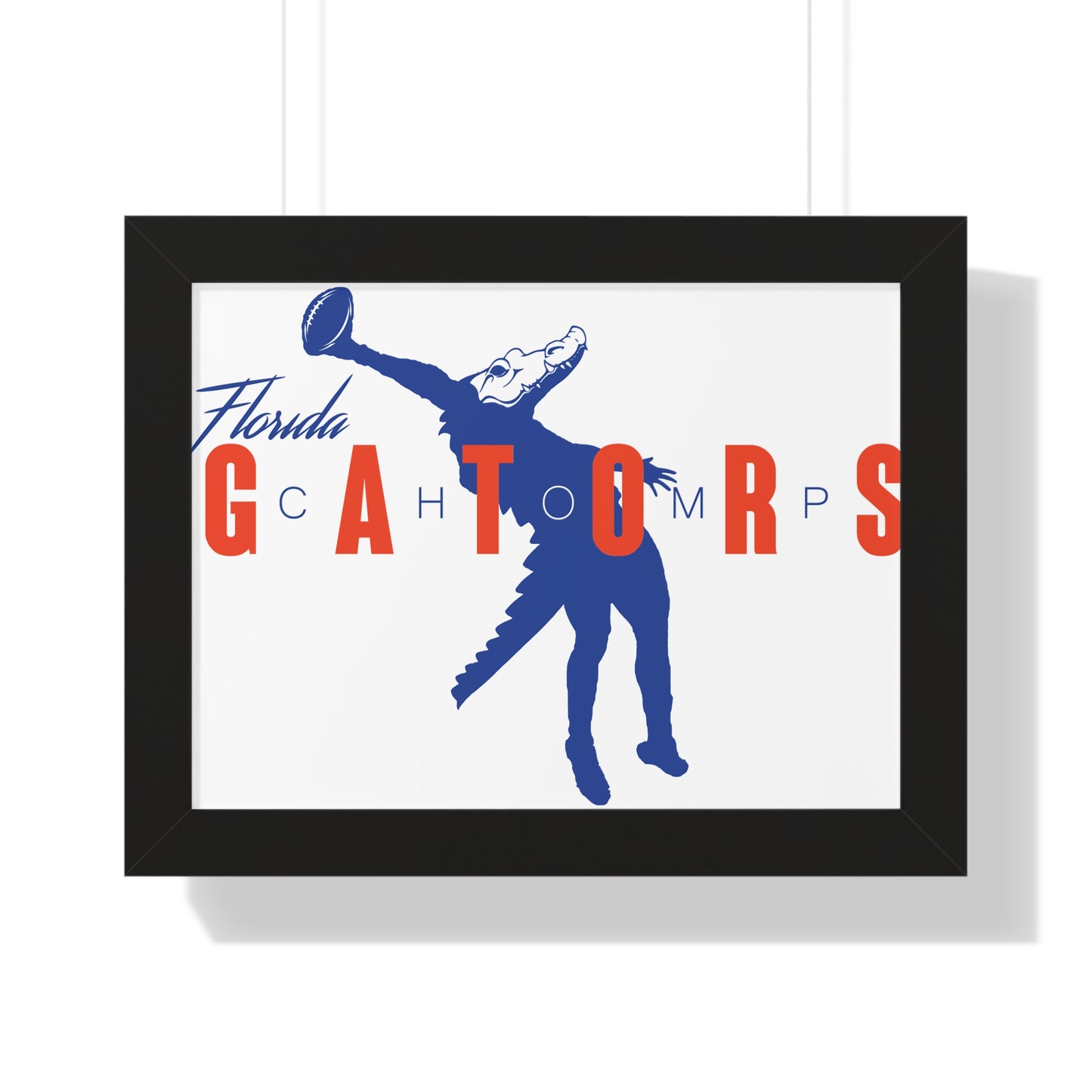 ChompMan Football (V1) Framed Horizontal Poster