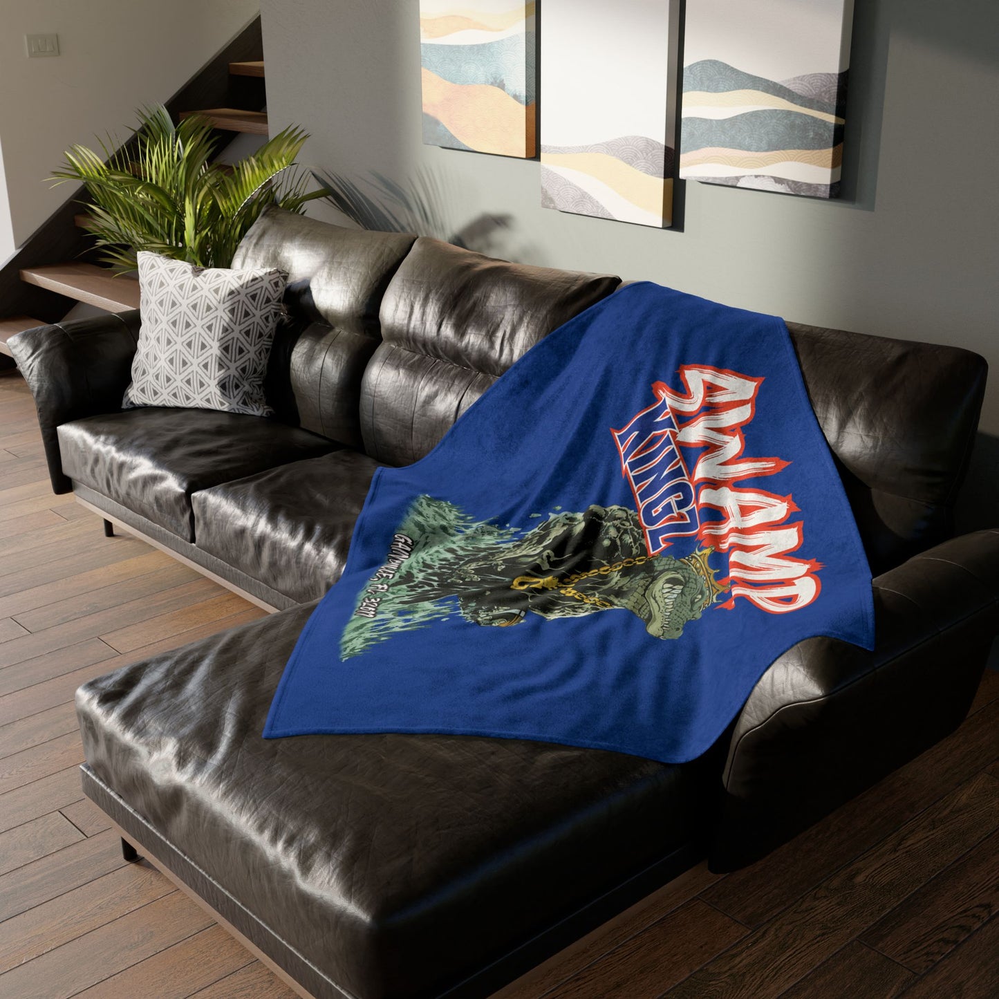 Swamp Kingz (V1) Soft Polyester Blanket