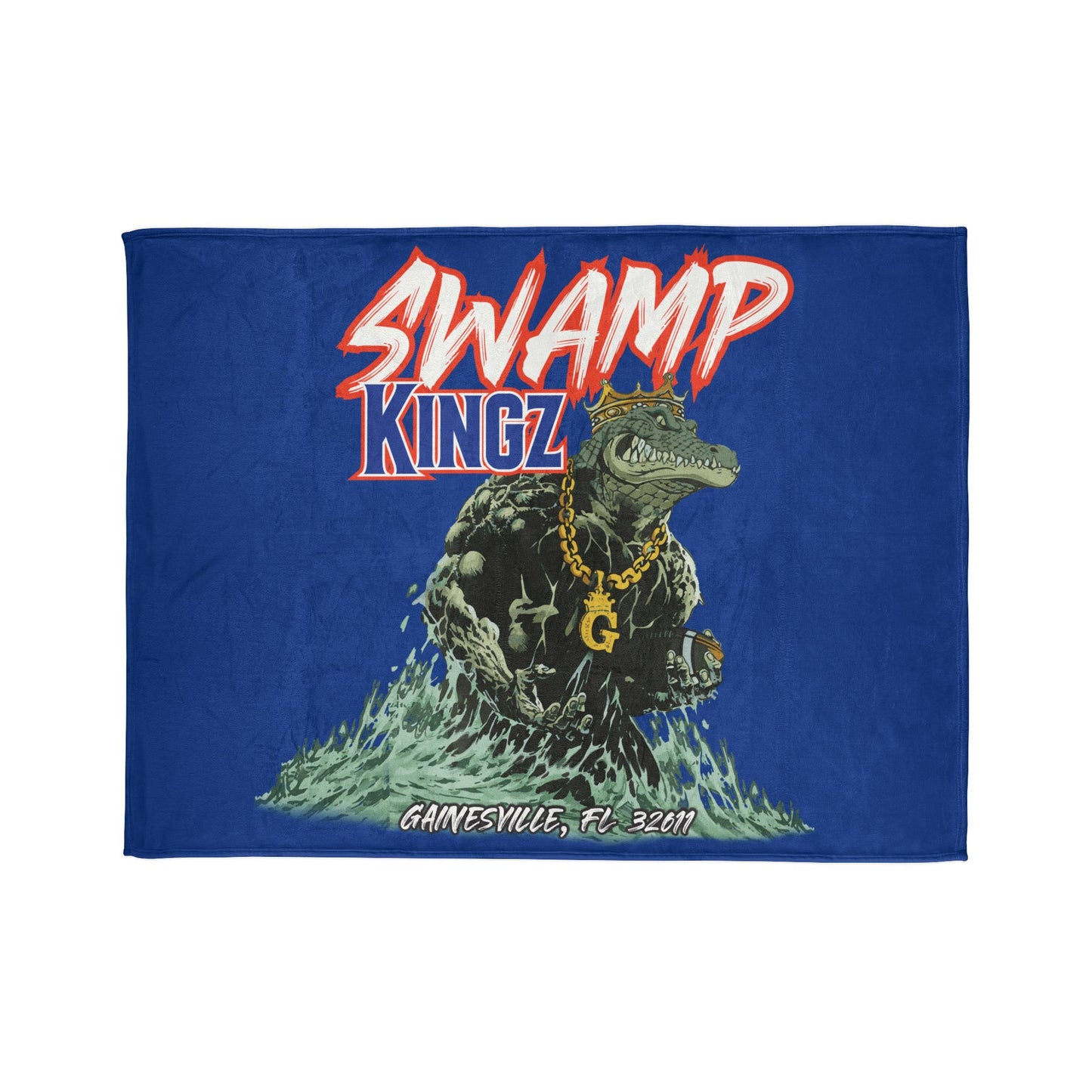 Swamp Kingz (V1) Soft Polyester Blanket