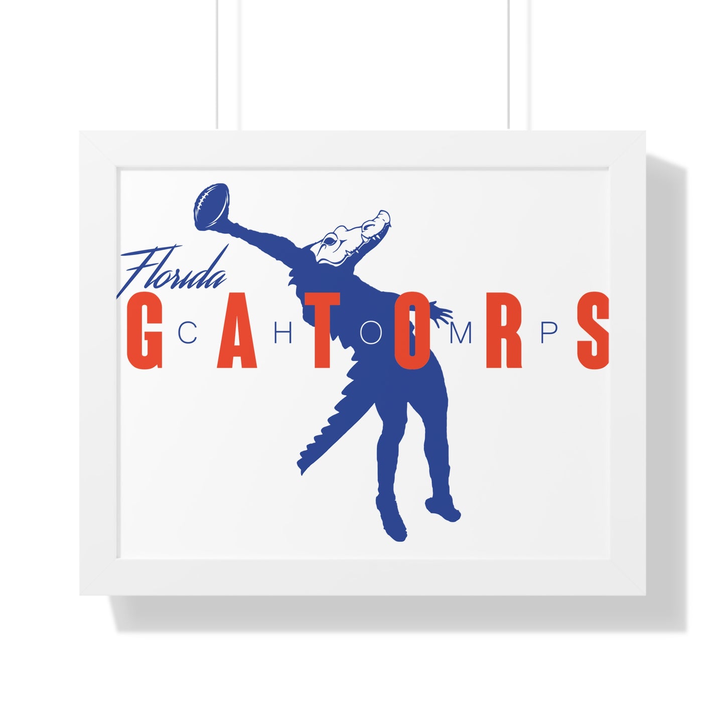 ChompMan Football (V1) Framed Horizontal Poster