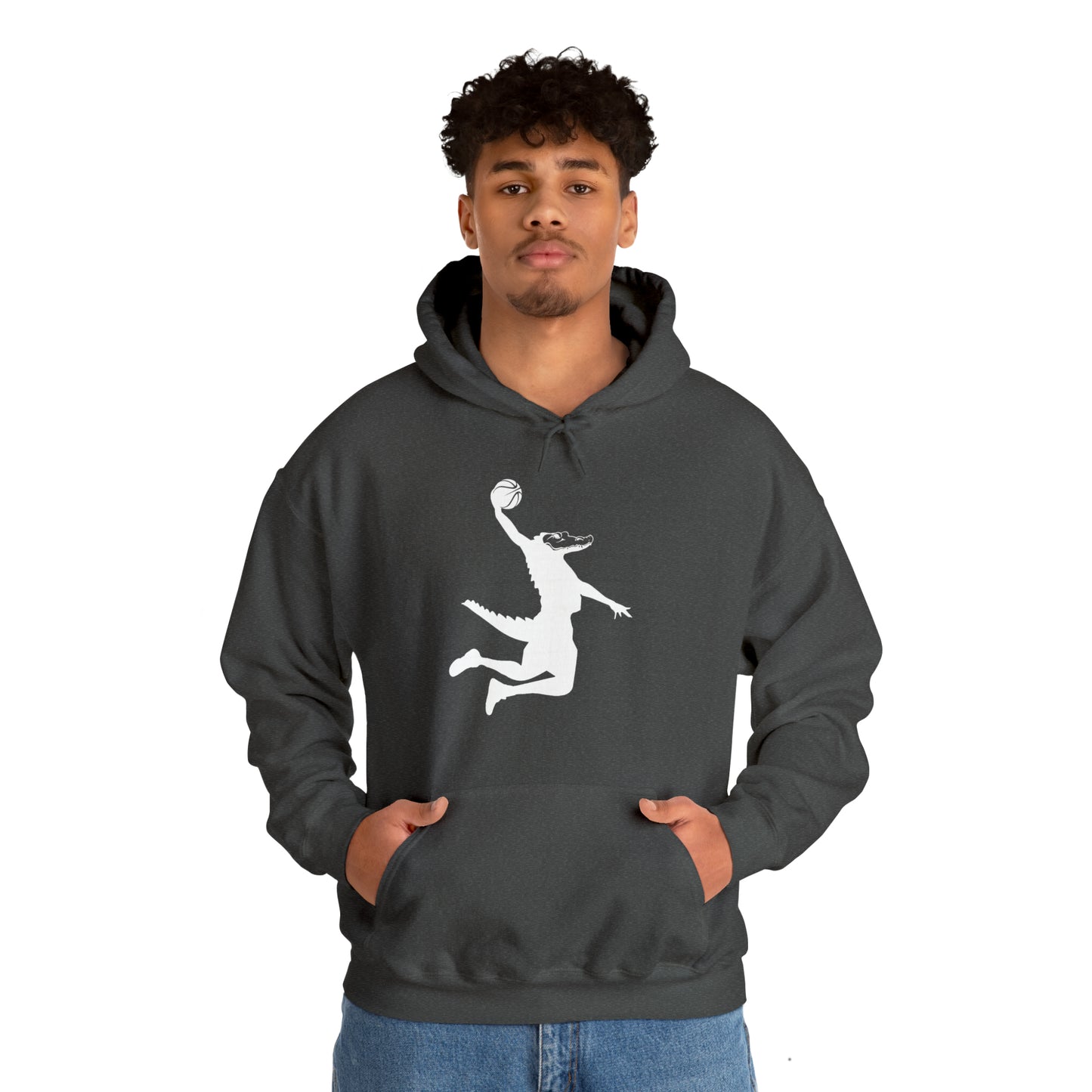Unisex Heavy Blend™ Hooded Sweatshirt ChompMan (White)