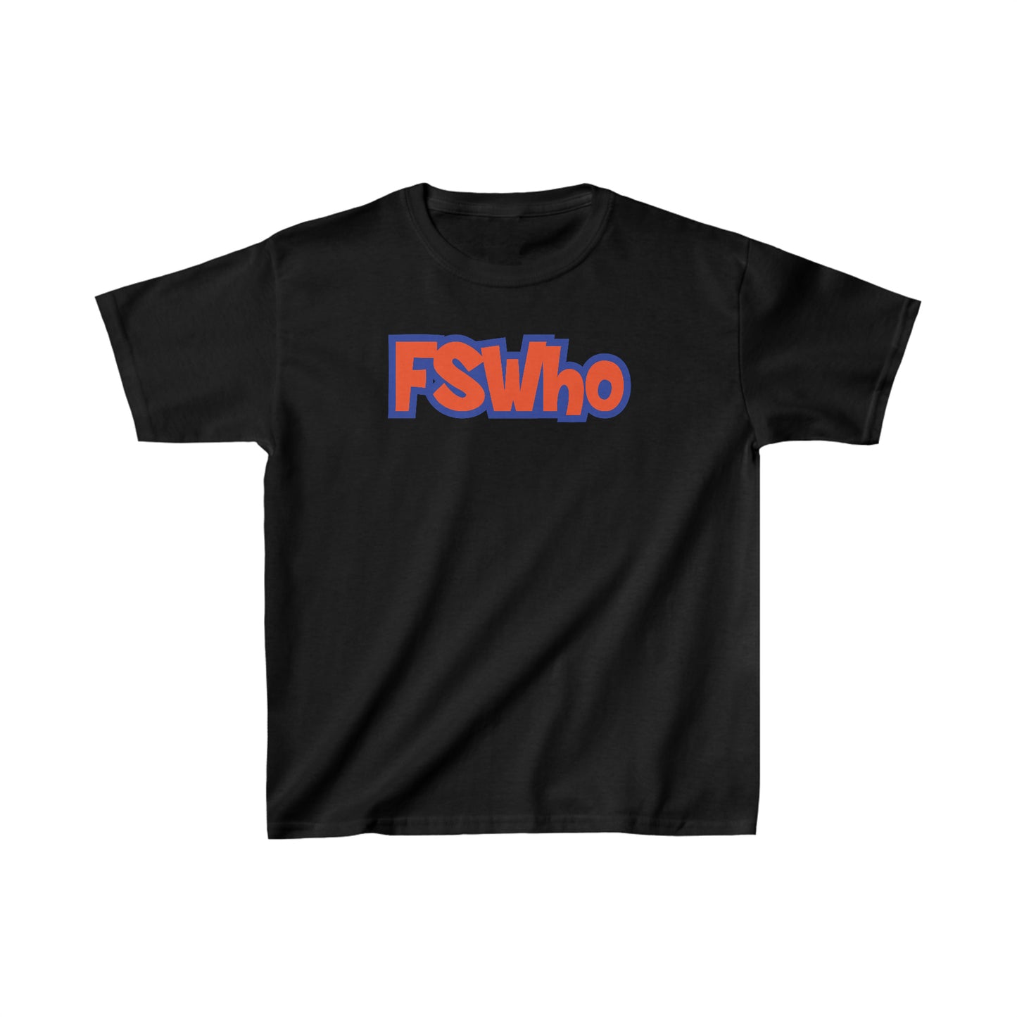Kids Heavy Cotton™ Tee FSWho Orange Lettering