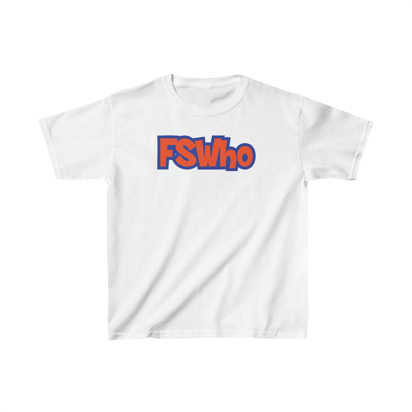 Kids Heavy Cotton™ Tee FSWho Orange Lettering