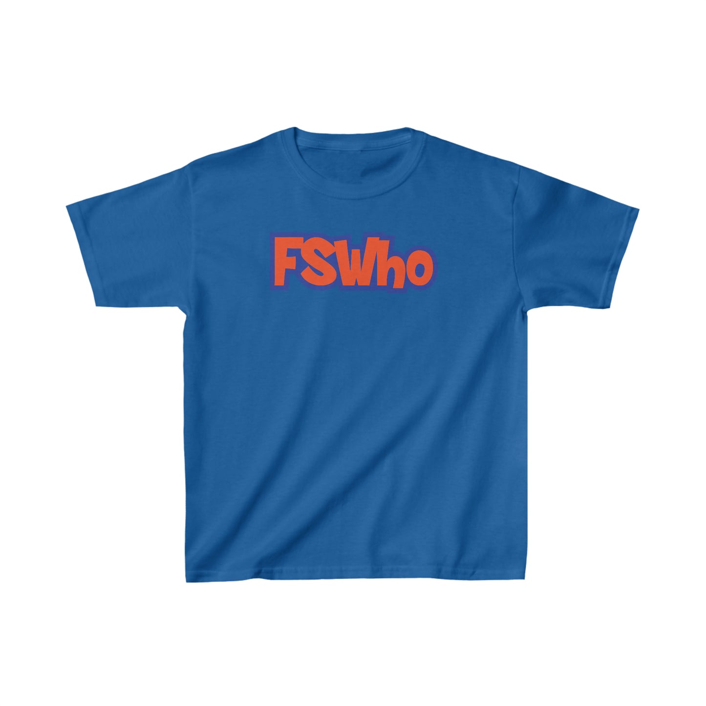 Kids Heavy Cotton™ Tee FSWho Orange Lettering