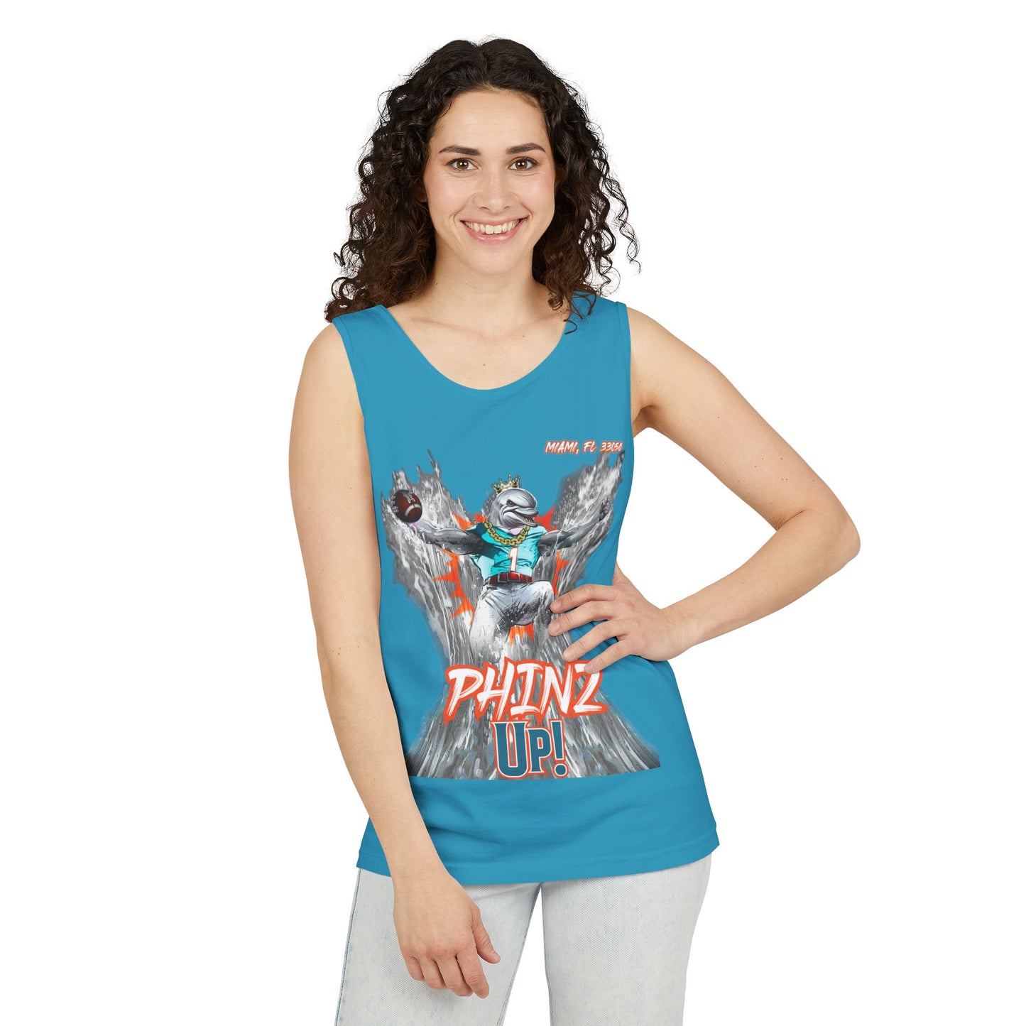 Phinz Up (V3) Unisex Garment-Dyed Tank Top