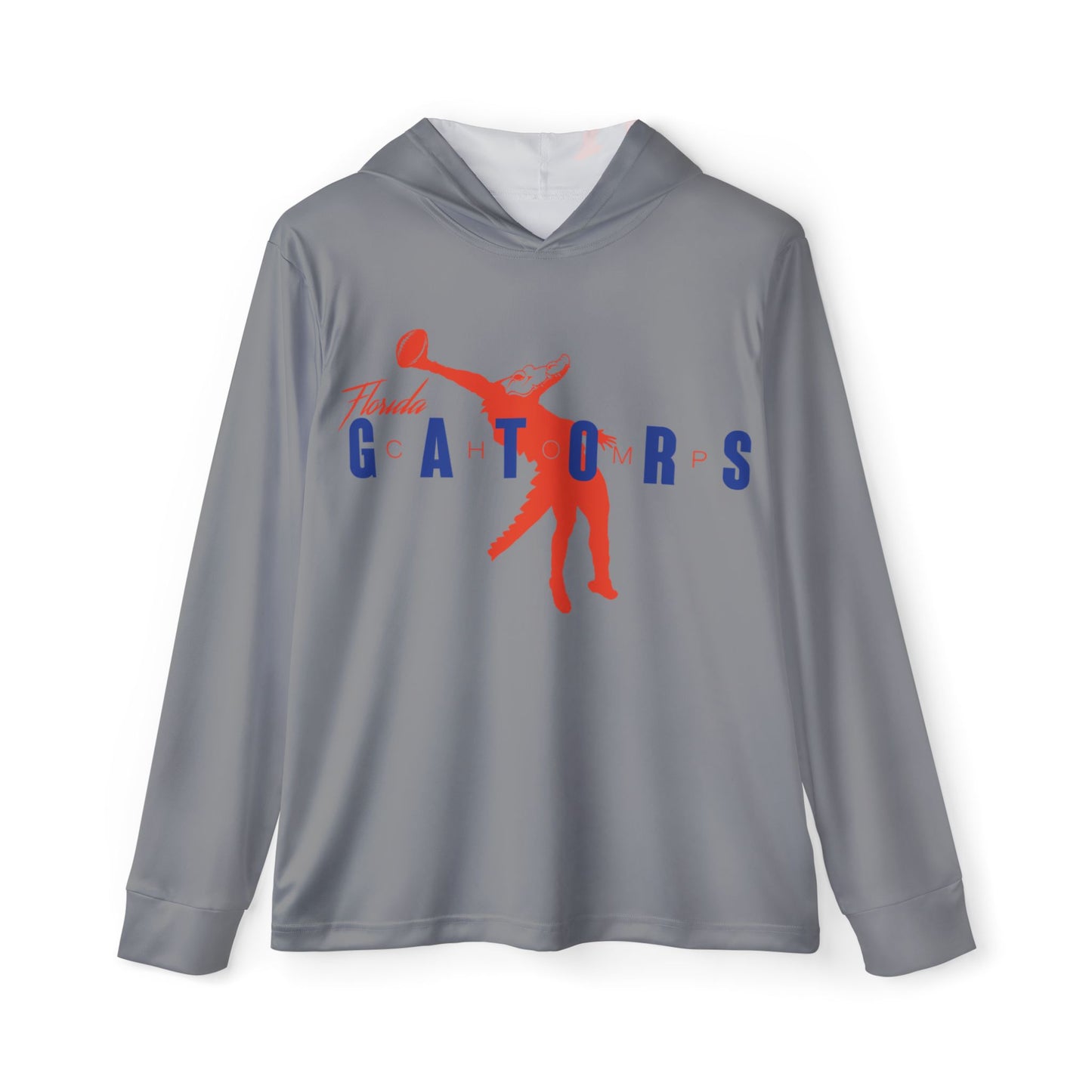 ChompMan Football (V2 / Grey) Men's Sports Warmup Hoodie (AOP)