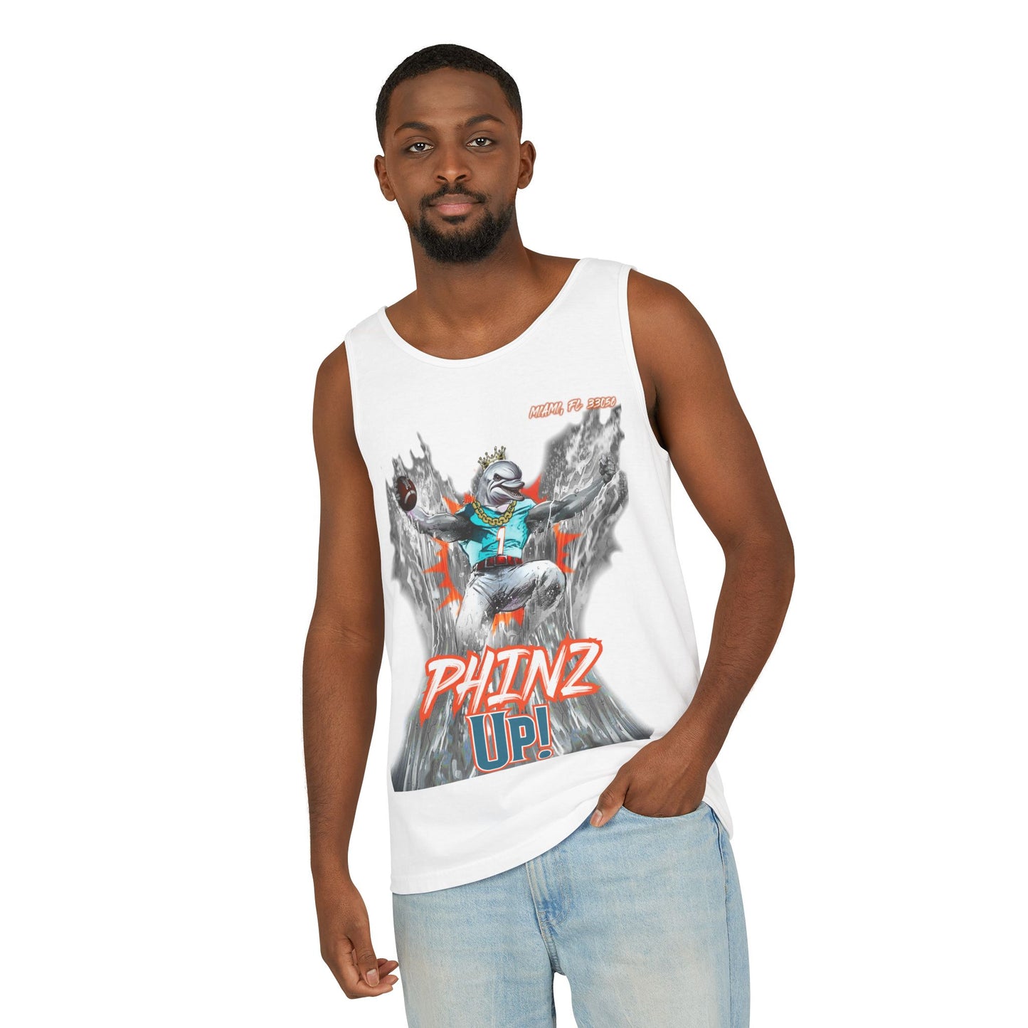 Phinz Up (V3) Unisex Garment-Dyed Tank Top