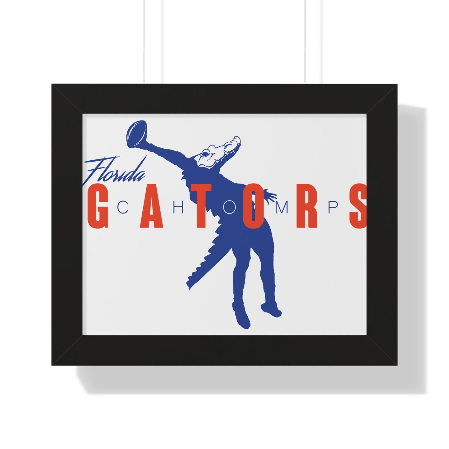 ChompMan Football (V1) Framed Horizontal Poster