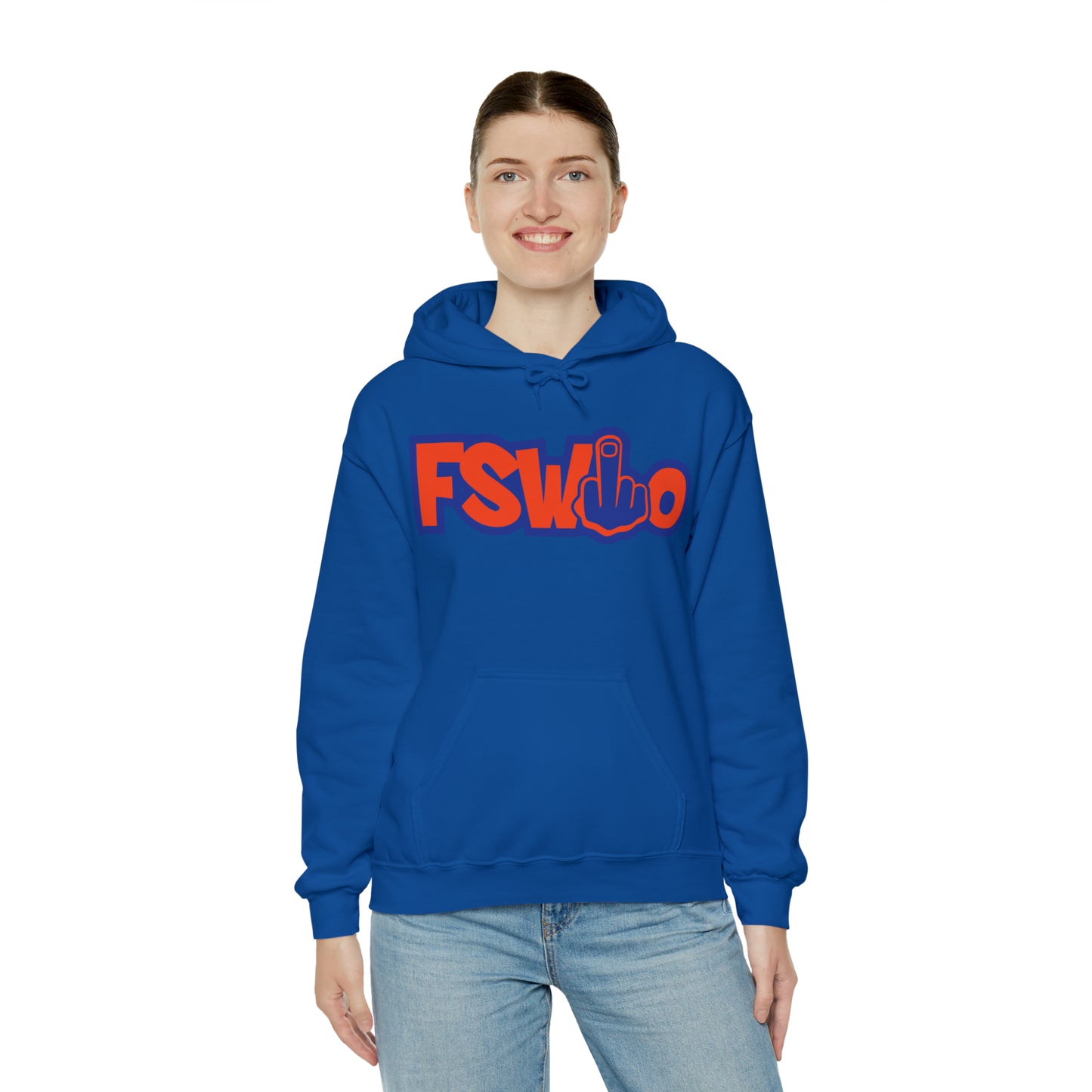Unisex Heavy Blend™ Hooded Sweatshirt FSWho w/Blue Finger