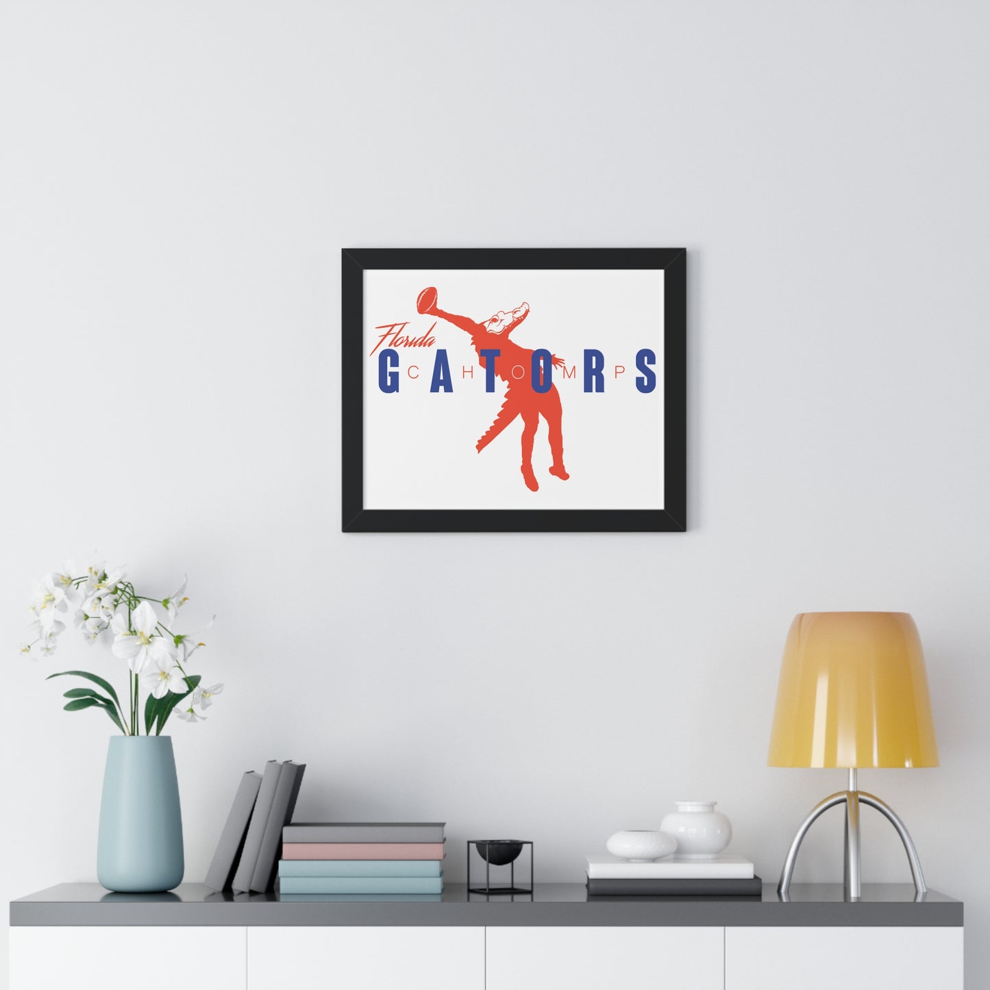 ChompMan Football (V2) Framed Horizontal Poster